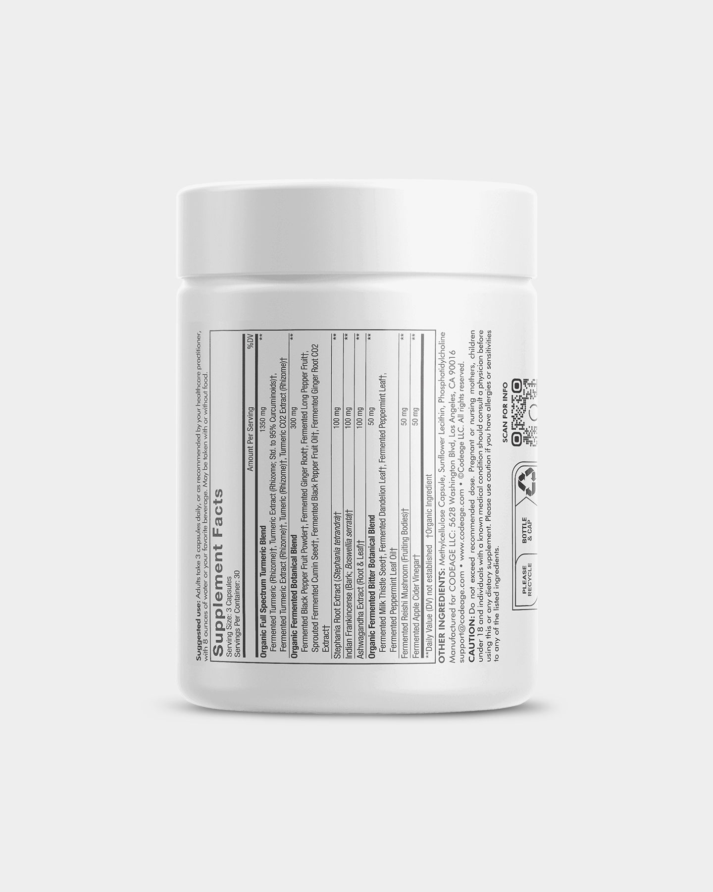 Codeage Liposomal Turmeric + - Bodybuilding.com