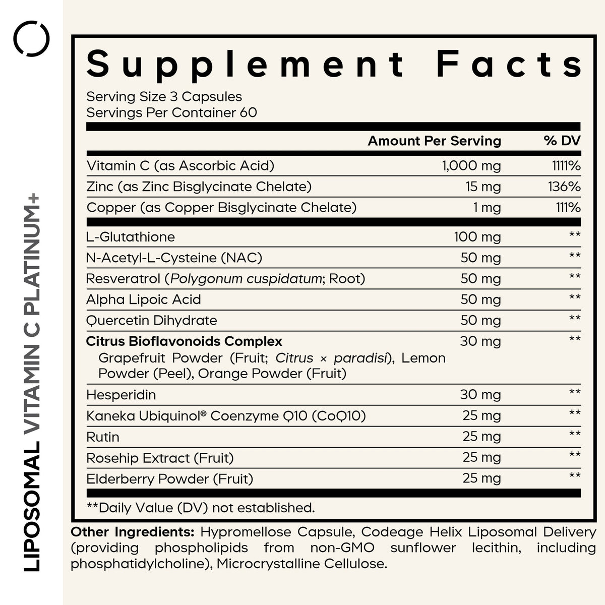 Codeage Liposomal Vitamin C+ Platinum - Bodybuilding.com