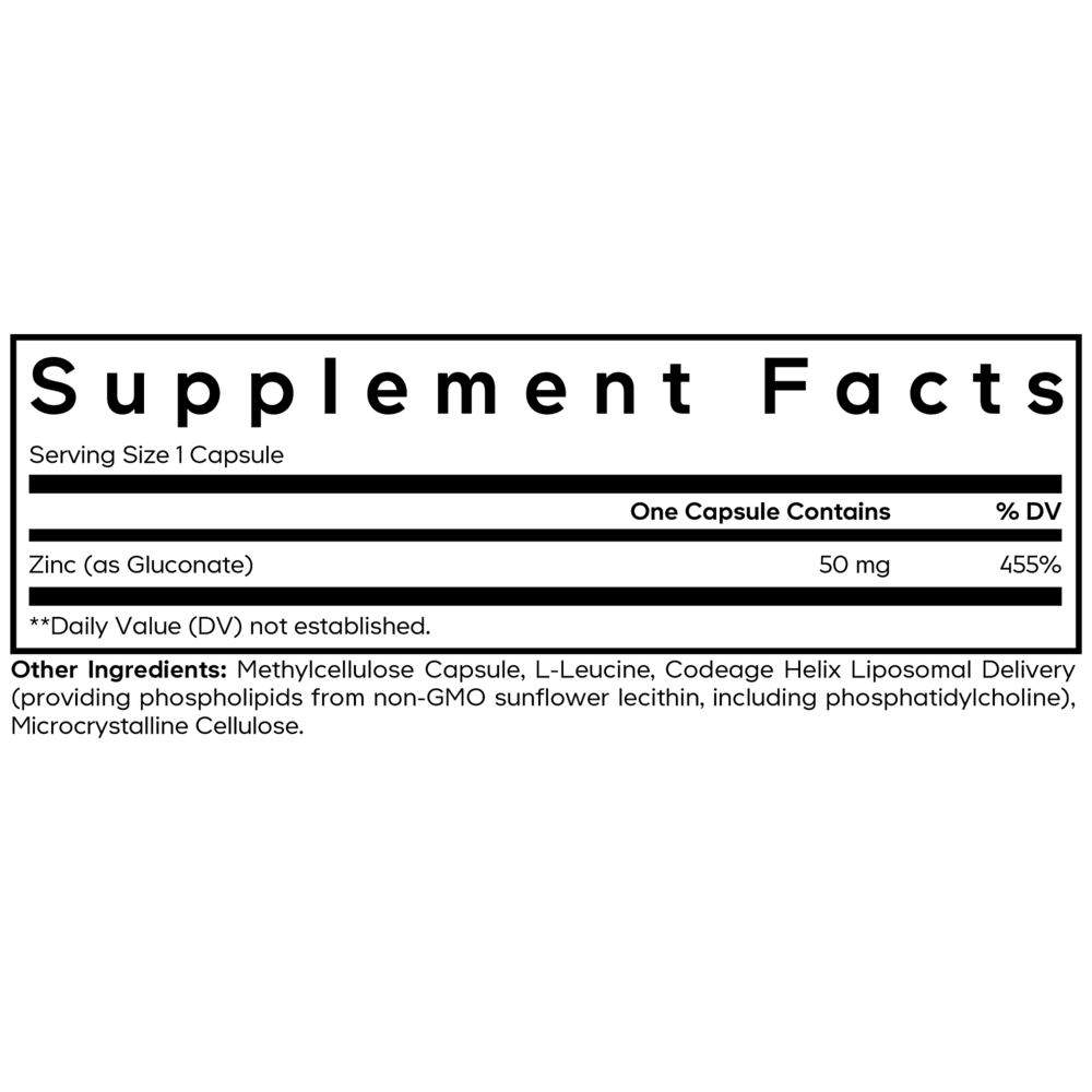 Codeage Liposomal Zinc 50mg - Bodybuilding.com