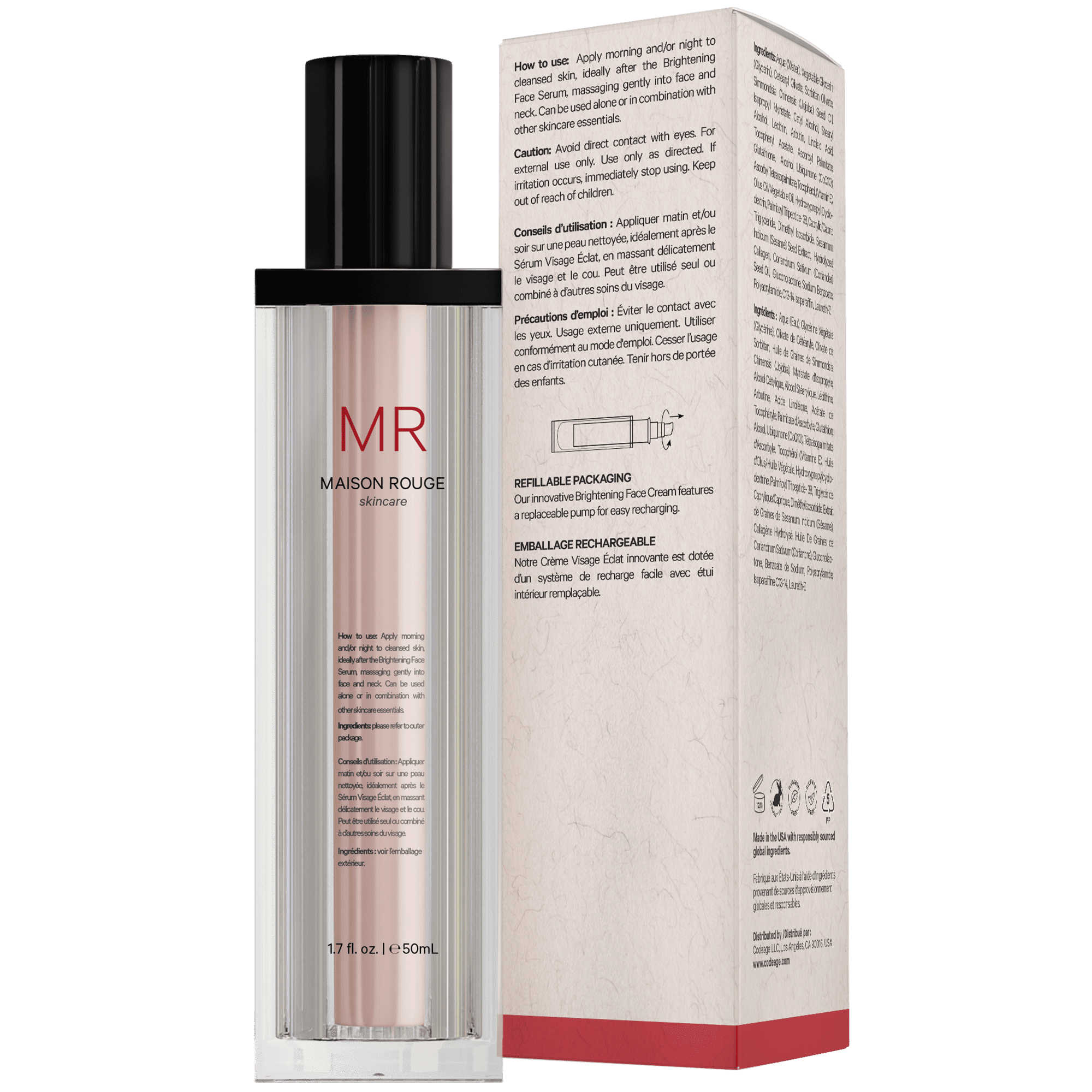 Codeage Maison Rouge Brightening Face Cream - Bodybuilding.com