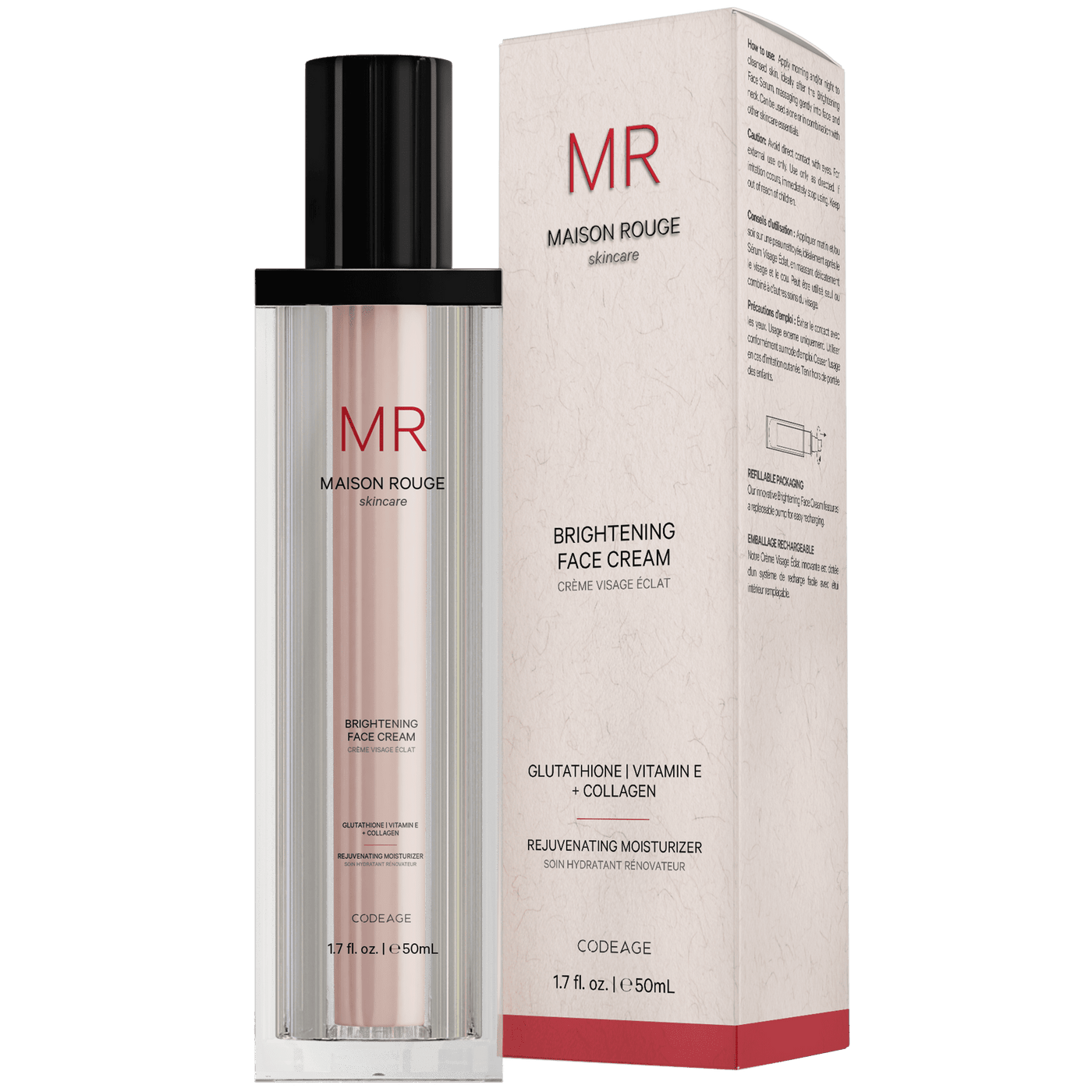 Codeage Maison Rouge Brightening Face Cream - Bodybuilding.com