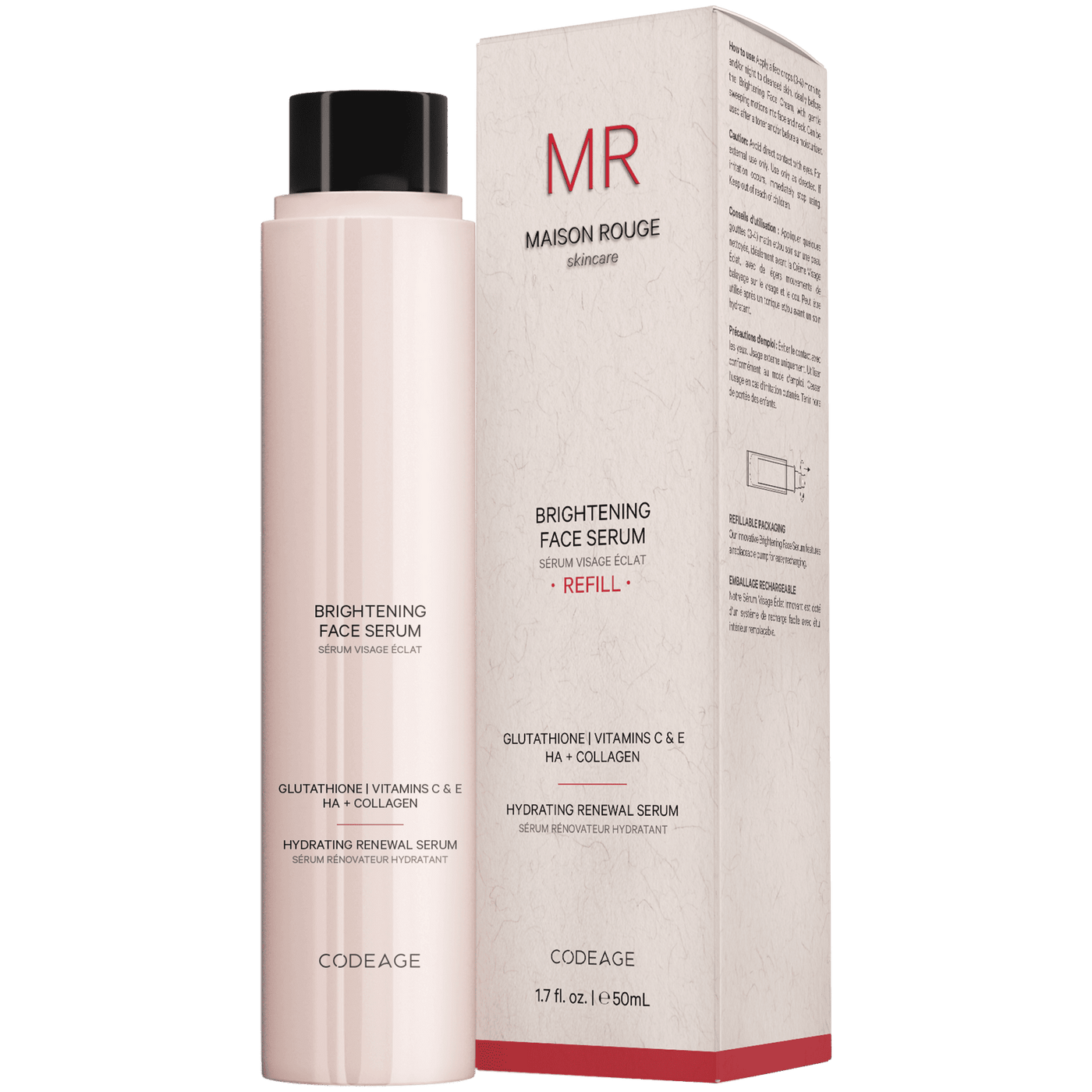 Codeage Maison Rouge Brightening Face Serum Refill - Bodybuilding.com