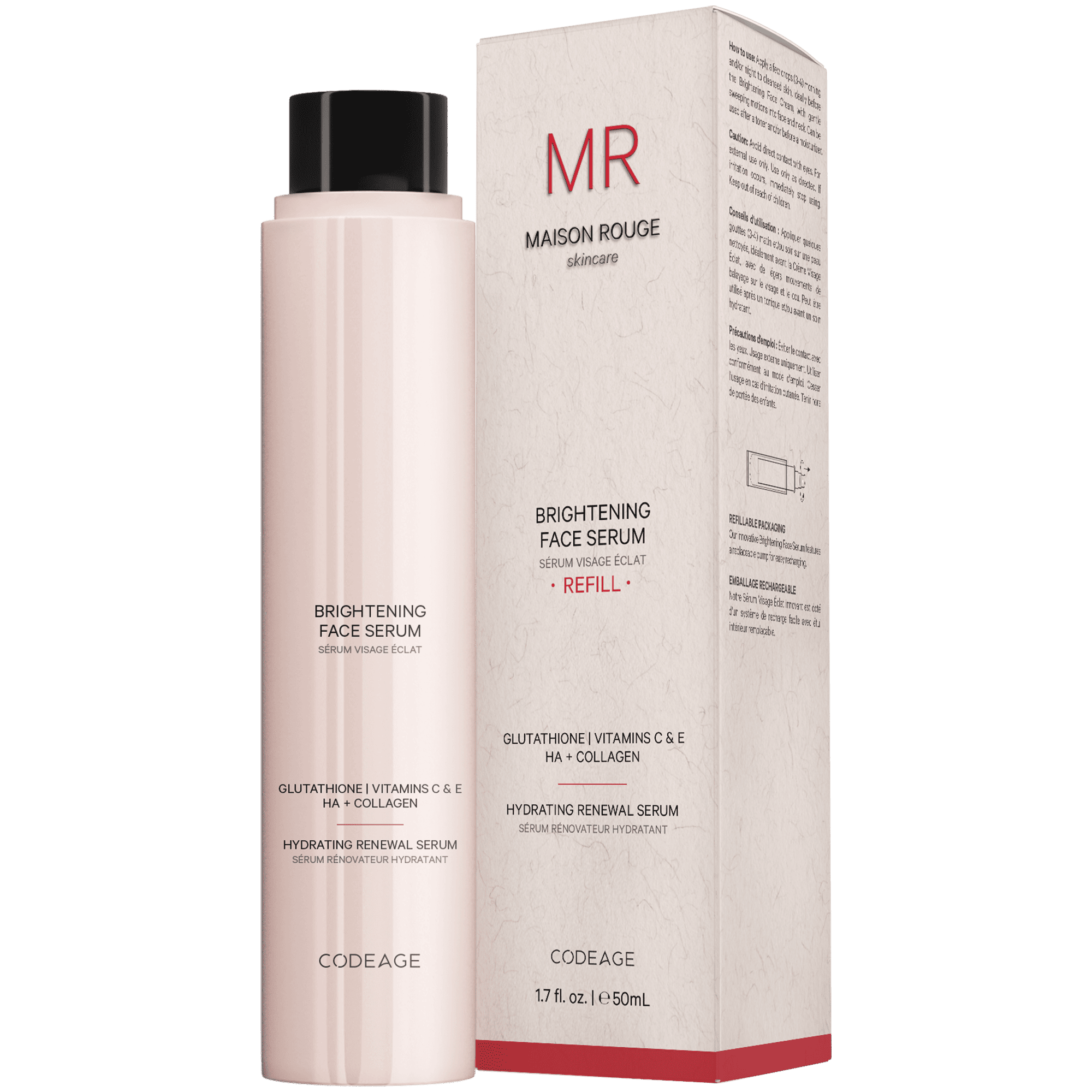 Codeage Maison Rouge Brightening Face Serum Refill - Bodybuilding.com