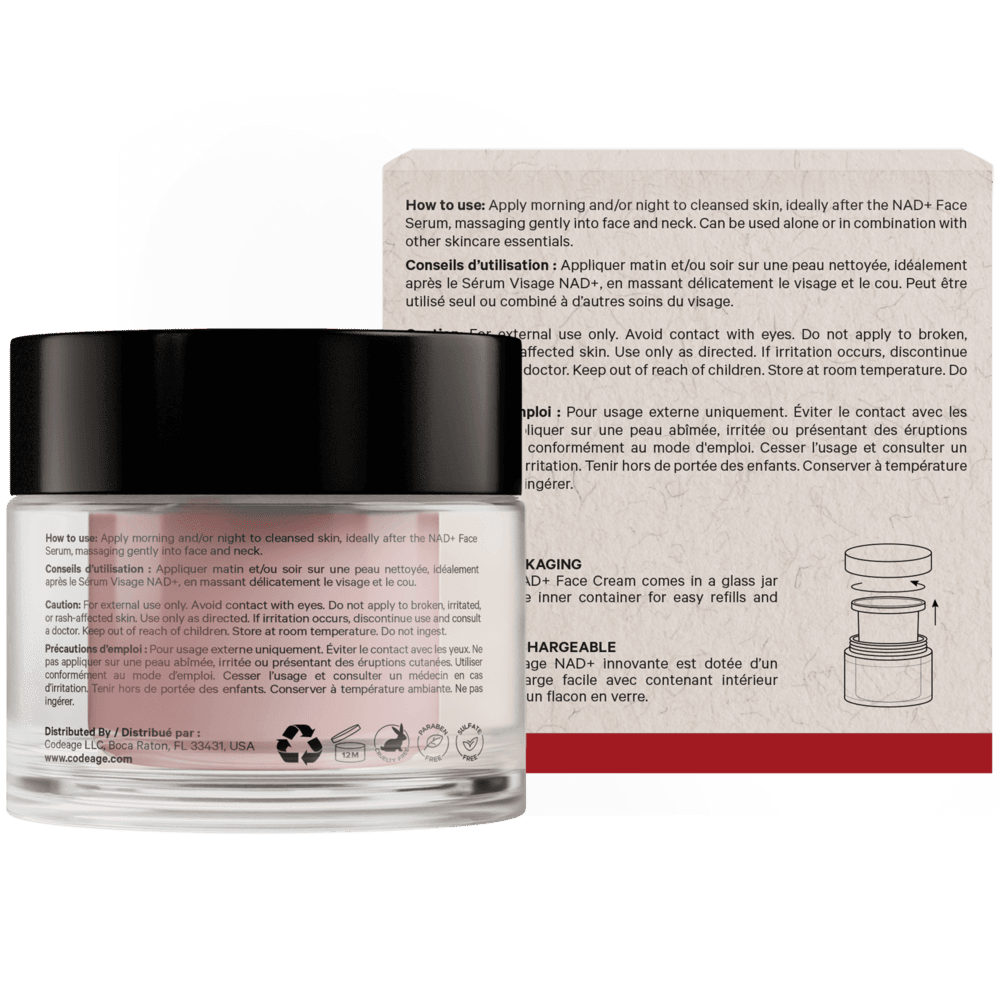 Codeage Maison Rouge NAD+ Face Cream - Bodybuilding.com