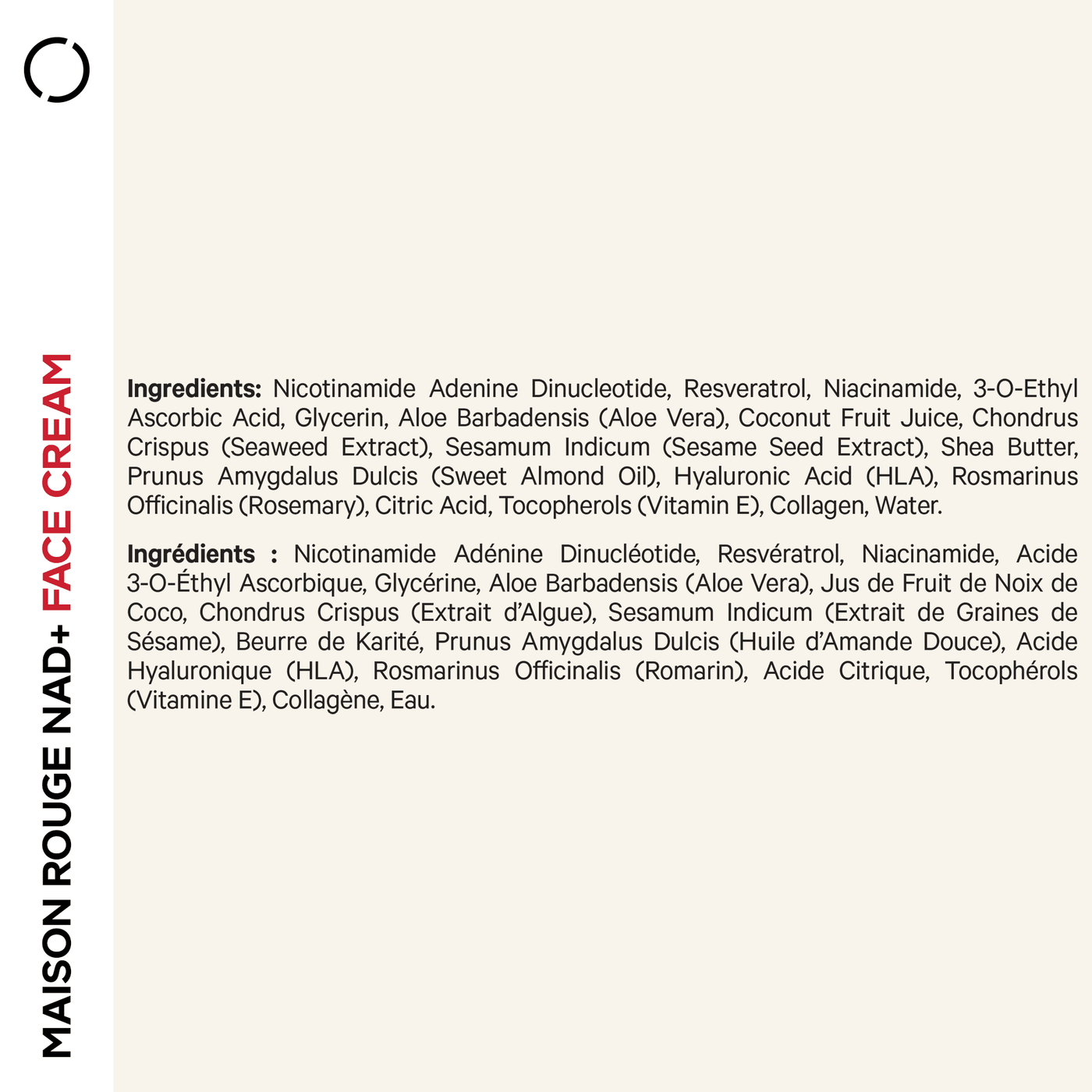 Codeage Maison Rouge NAD+ Face Cream Refill - Bodybuilding.com