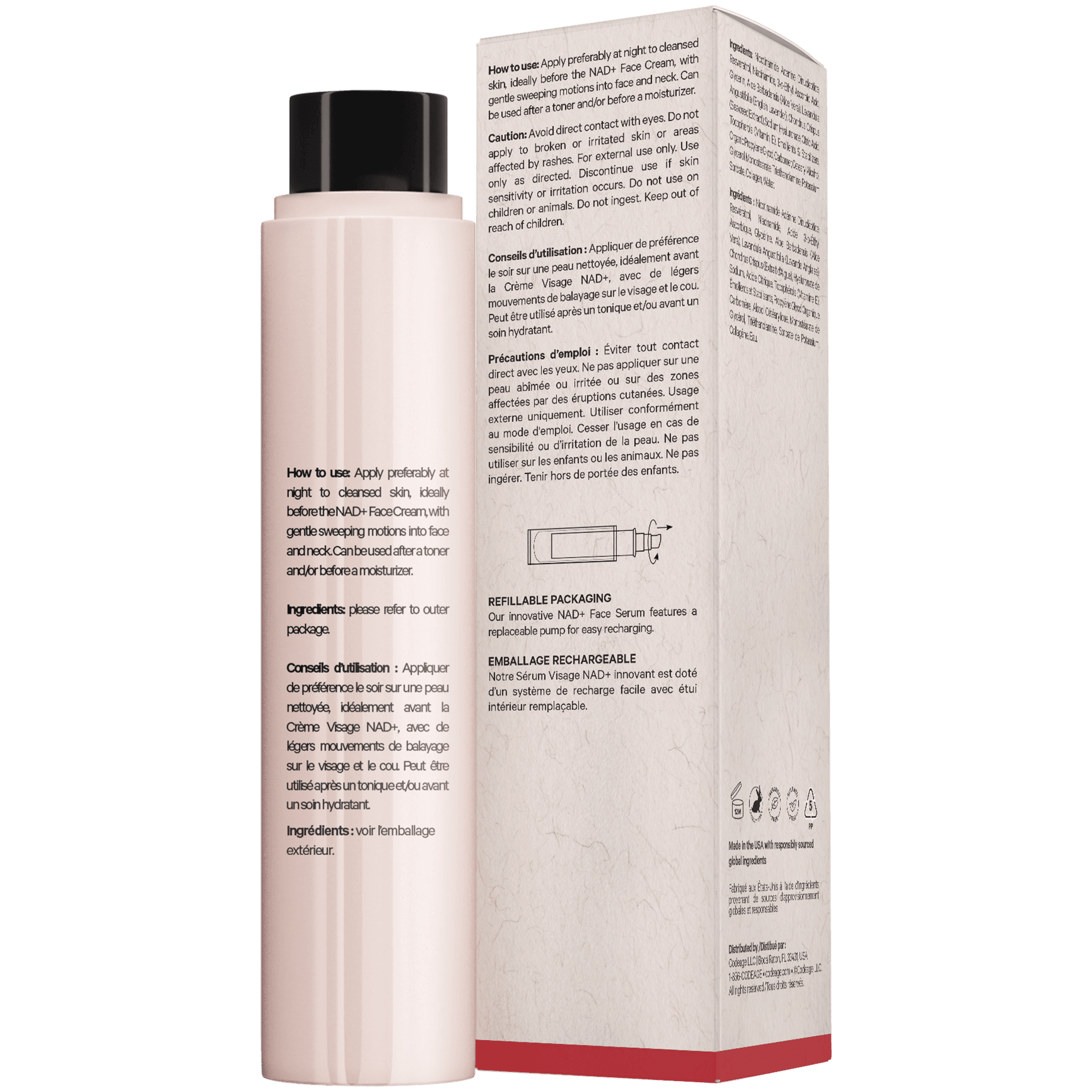 Codeage Maison Rouge NAD+ Face Serum Refill - Bodybuilding.com