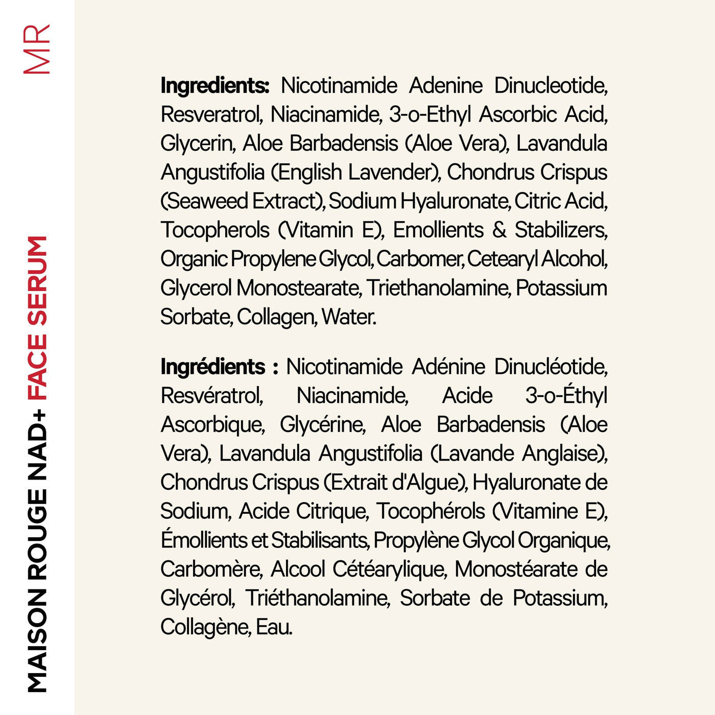 Codeage Maison Rouge NAD+ Face Serum Refill - Bodybuilding.com