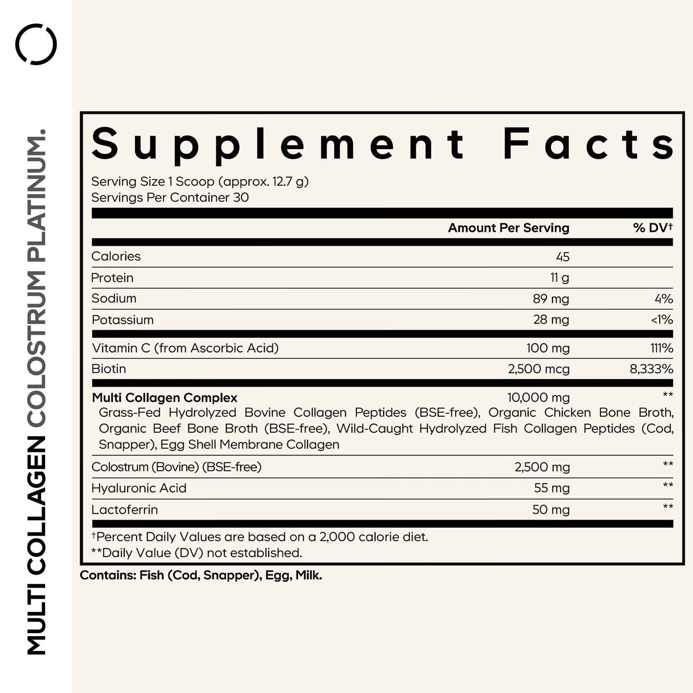 Codeage Multi Collagen Colostrum Platinum Powder - Bodybuilding.com
