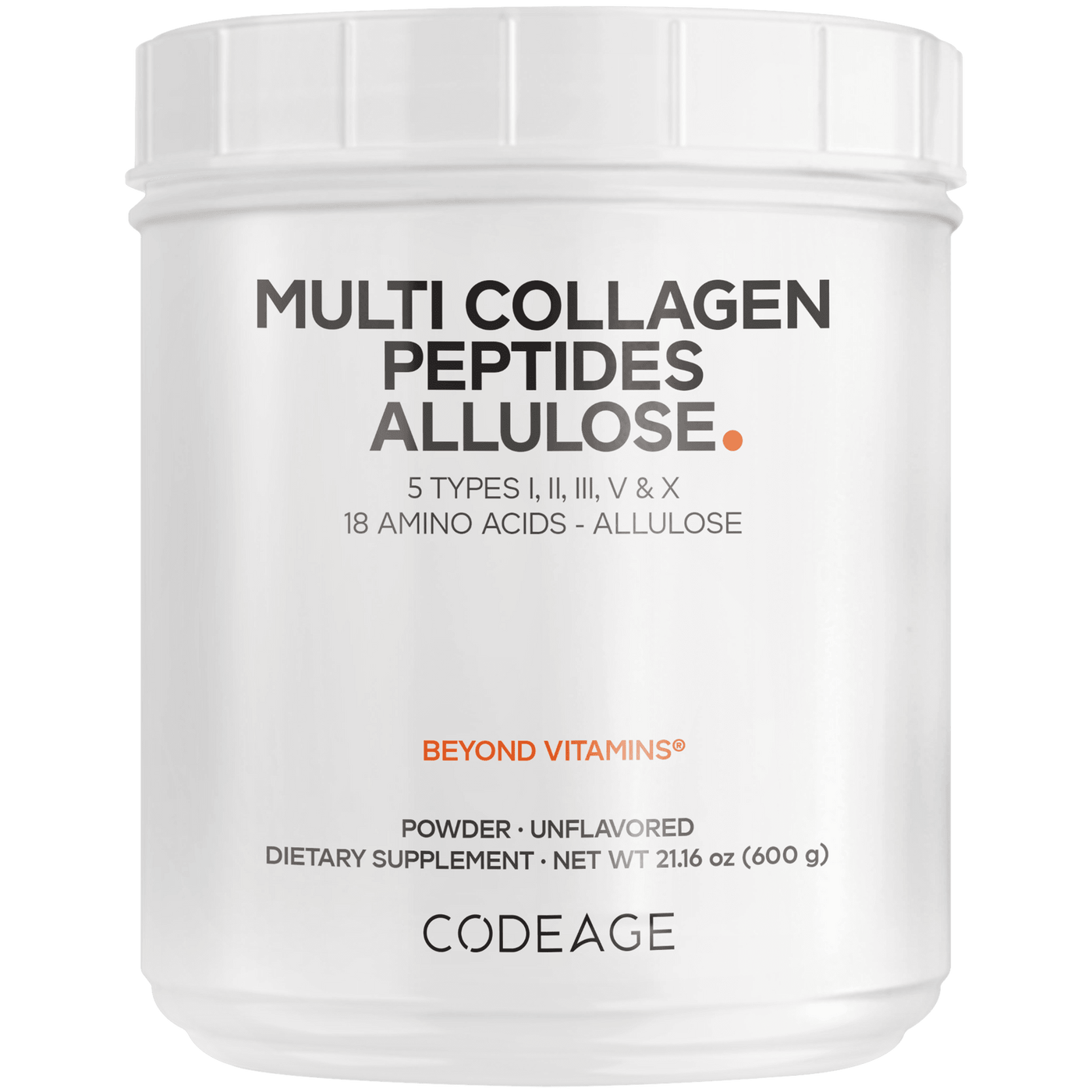 Codeage Multi Collagen Peptides Allulose Powder - Bodybuilding.com