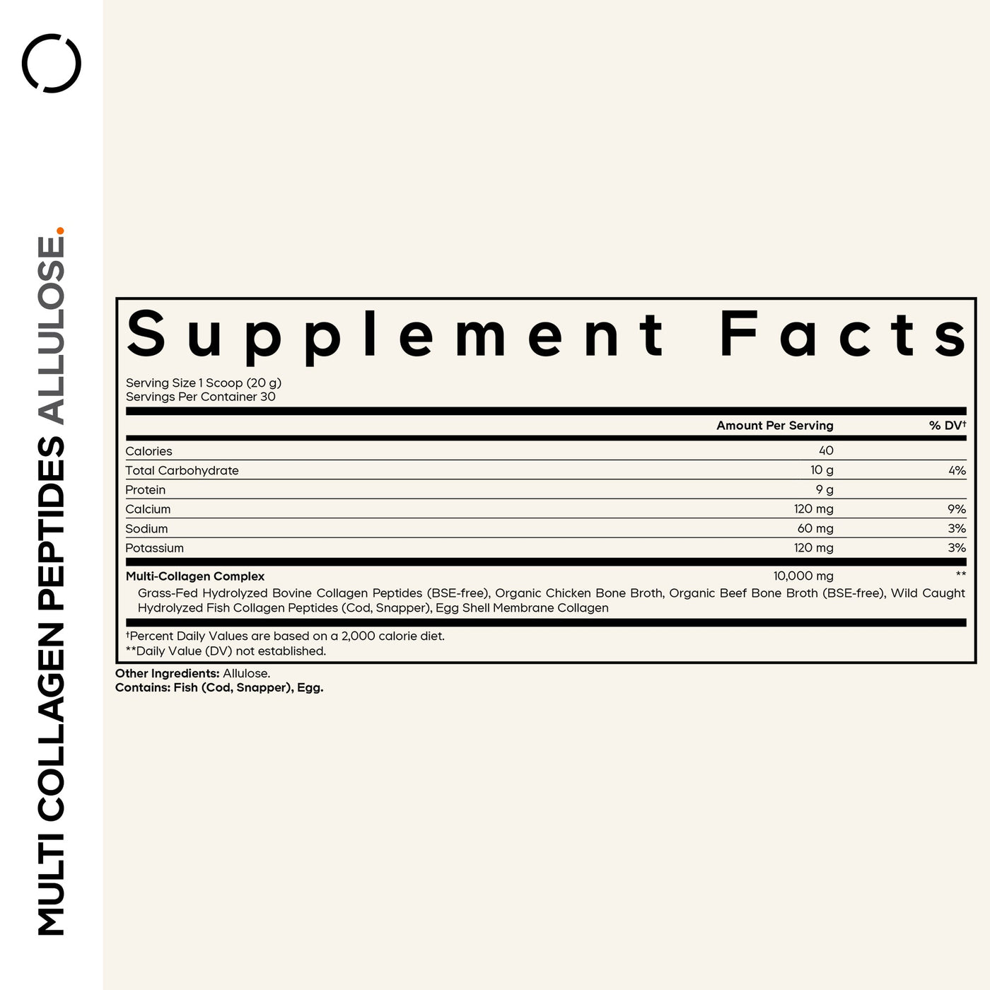 Codeage Multi Collagen Peptides Allulose Powder - Bodybuilding.com