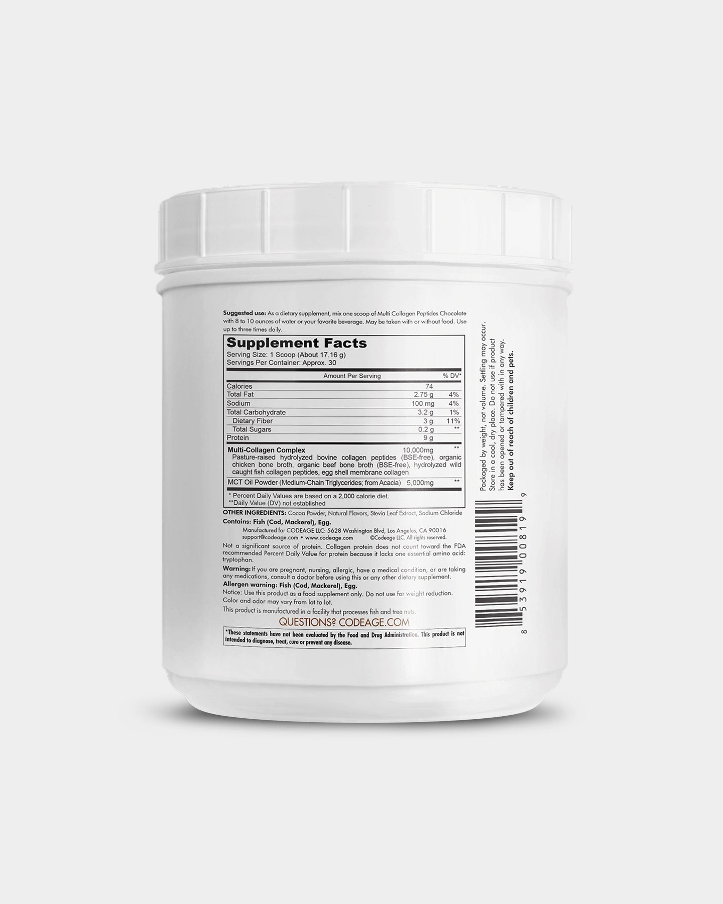 Codeage Multi Collagen Peptides Protein Powder - Bodybuilding.com