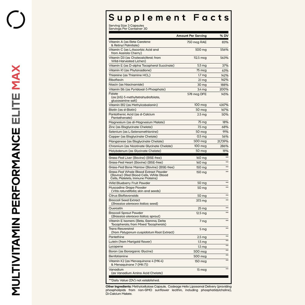 Codeage Multivitamin Performance Elite Max - Bodybuilding.com