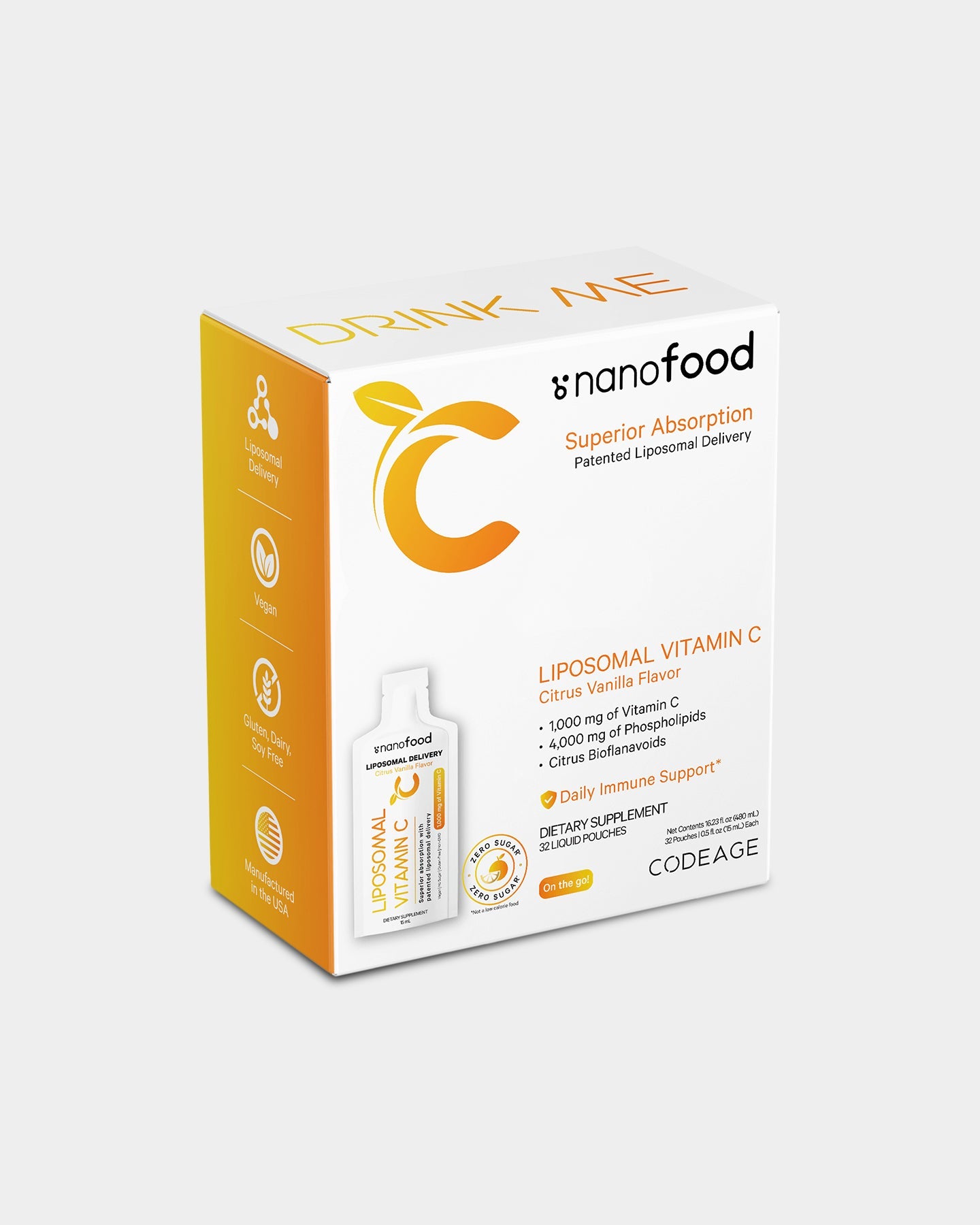 Codeage Nanofood Vitamin C Liquid Supplement - Bodybuilding.com