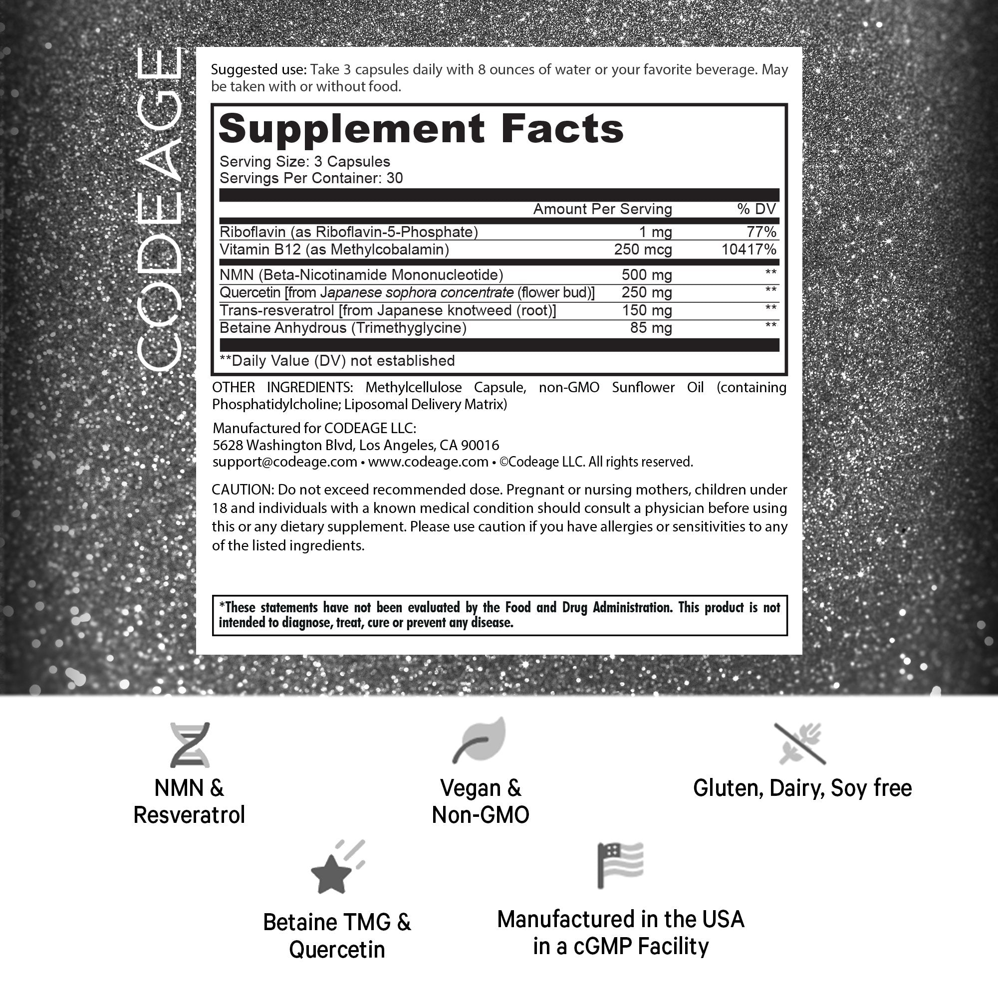 Codeage NMN Platinum Supplement - Bodybuilding.com