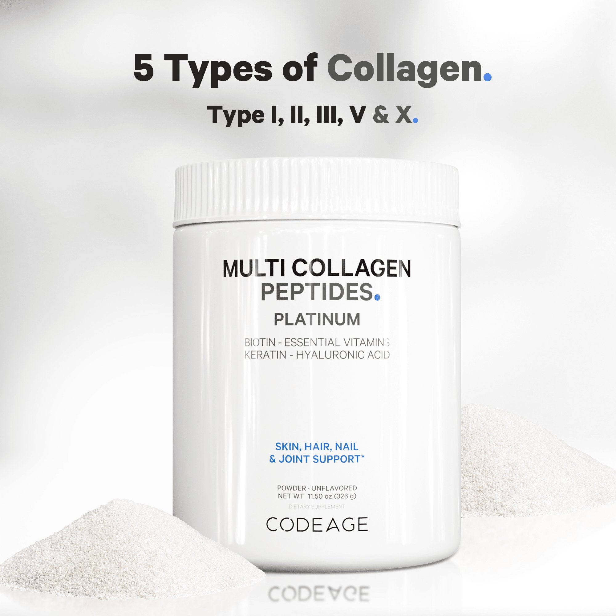 Codeage Platinum Multi Collagen Peptides Powder Supplement - Bodybuilding.com