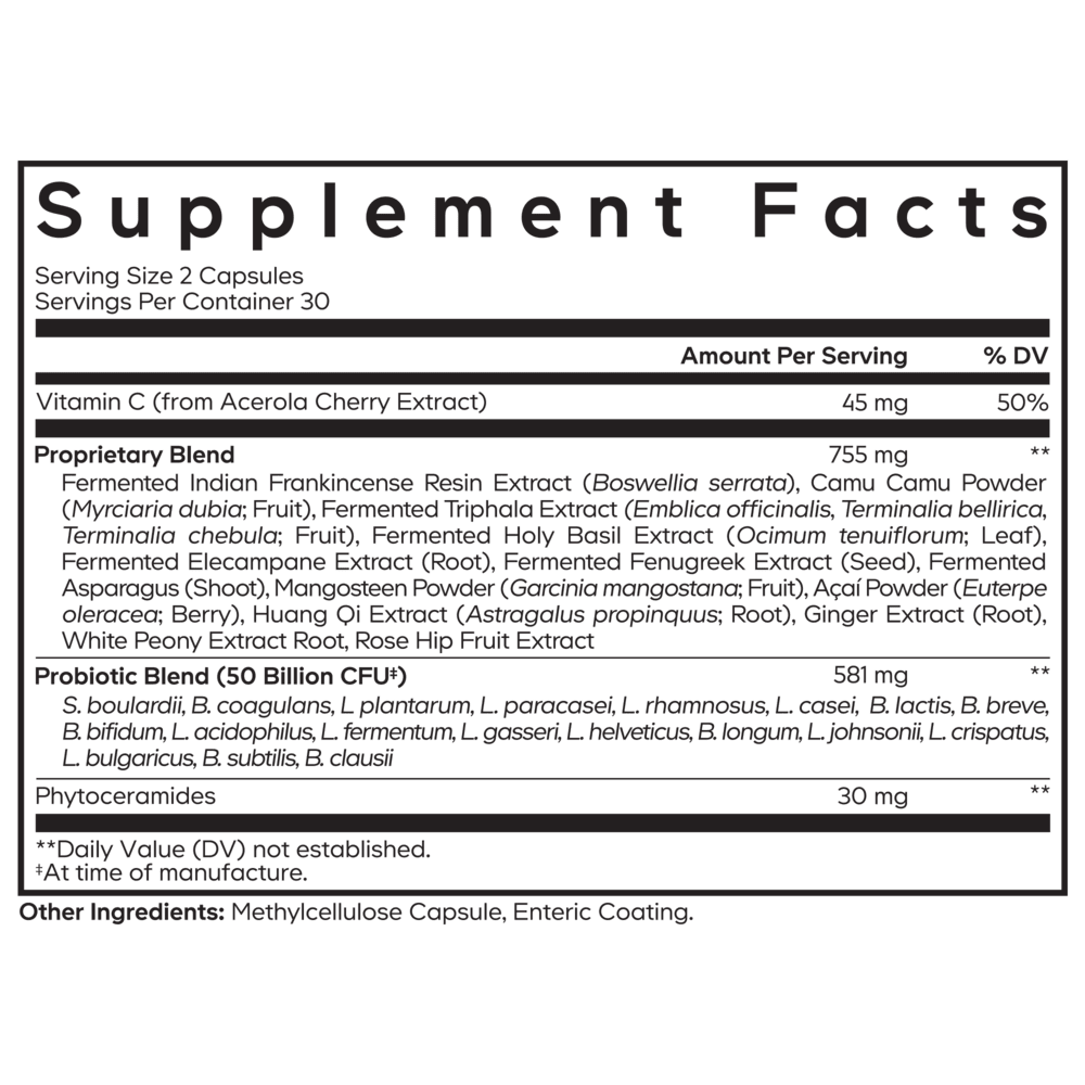 Codeage Skin Probiotics 50 Billion CFU & Prebiotics - Bodybuilding.com