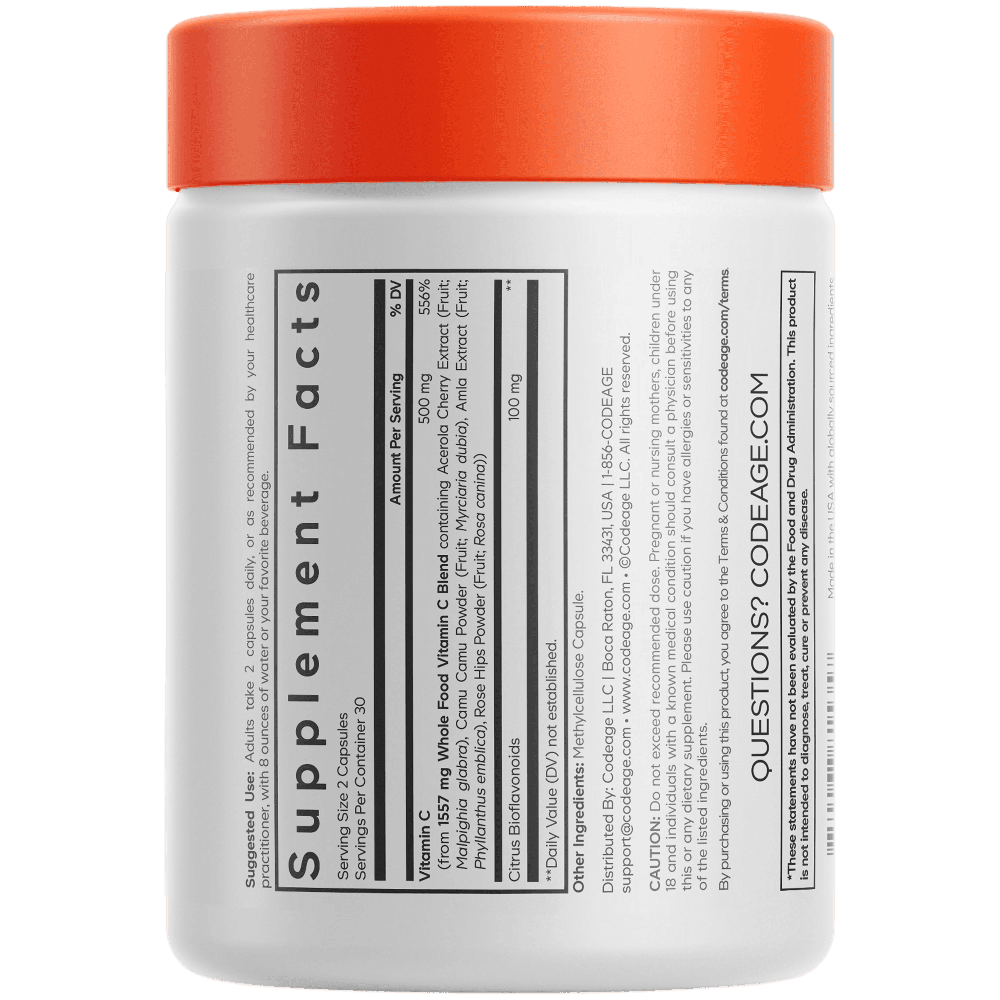 Codeage Whole Food Vitamin C - Bodybuilding.com