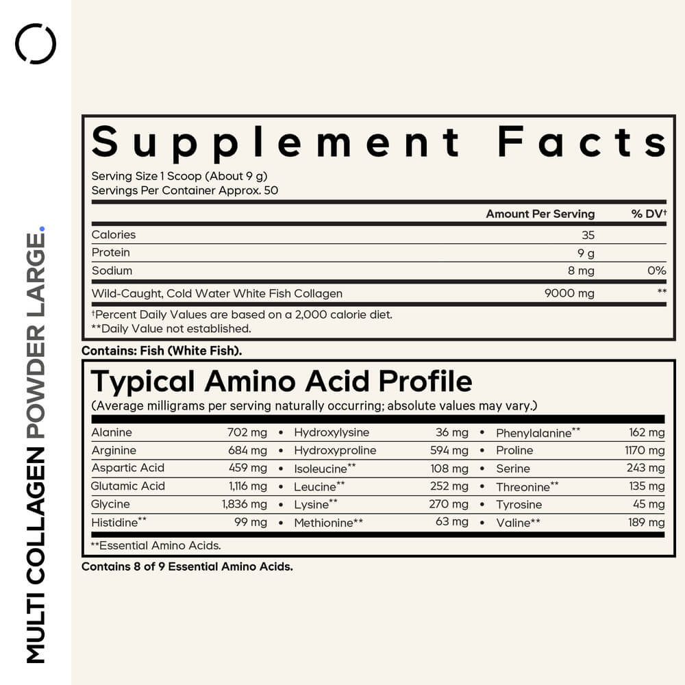 Codeage Wild Caught Marine Collagen Peptides Supplement Powder - Bodybuilding.com