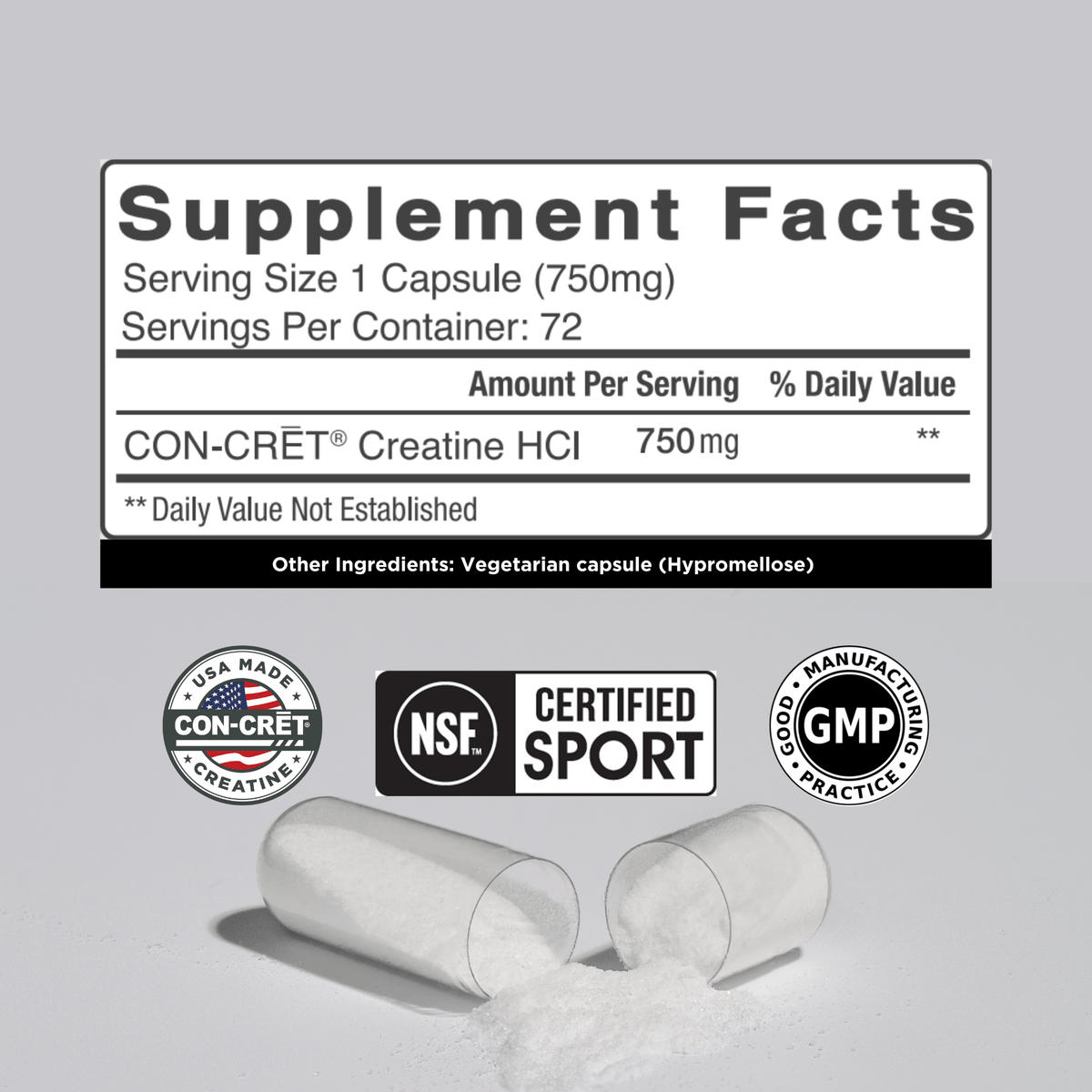 CON - CRĒT Creatine HCL - Bodybuilding.com