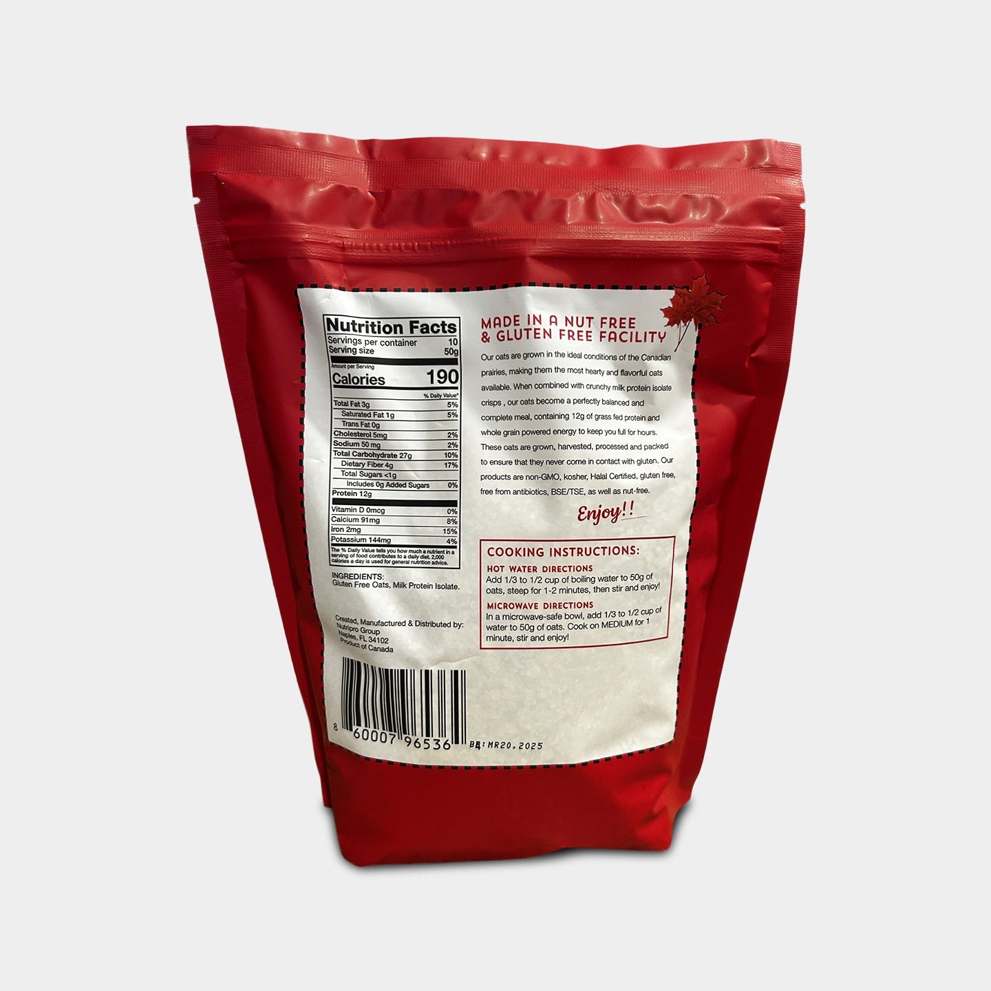 Convenient Nutrition Canadian Oats n' Protein - Bodybuilding.com