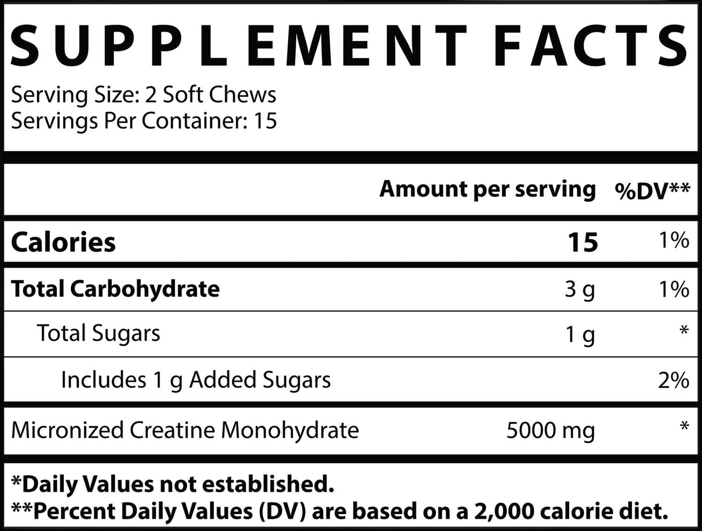 Nutrex Essentials Creatine Soft Chews
