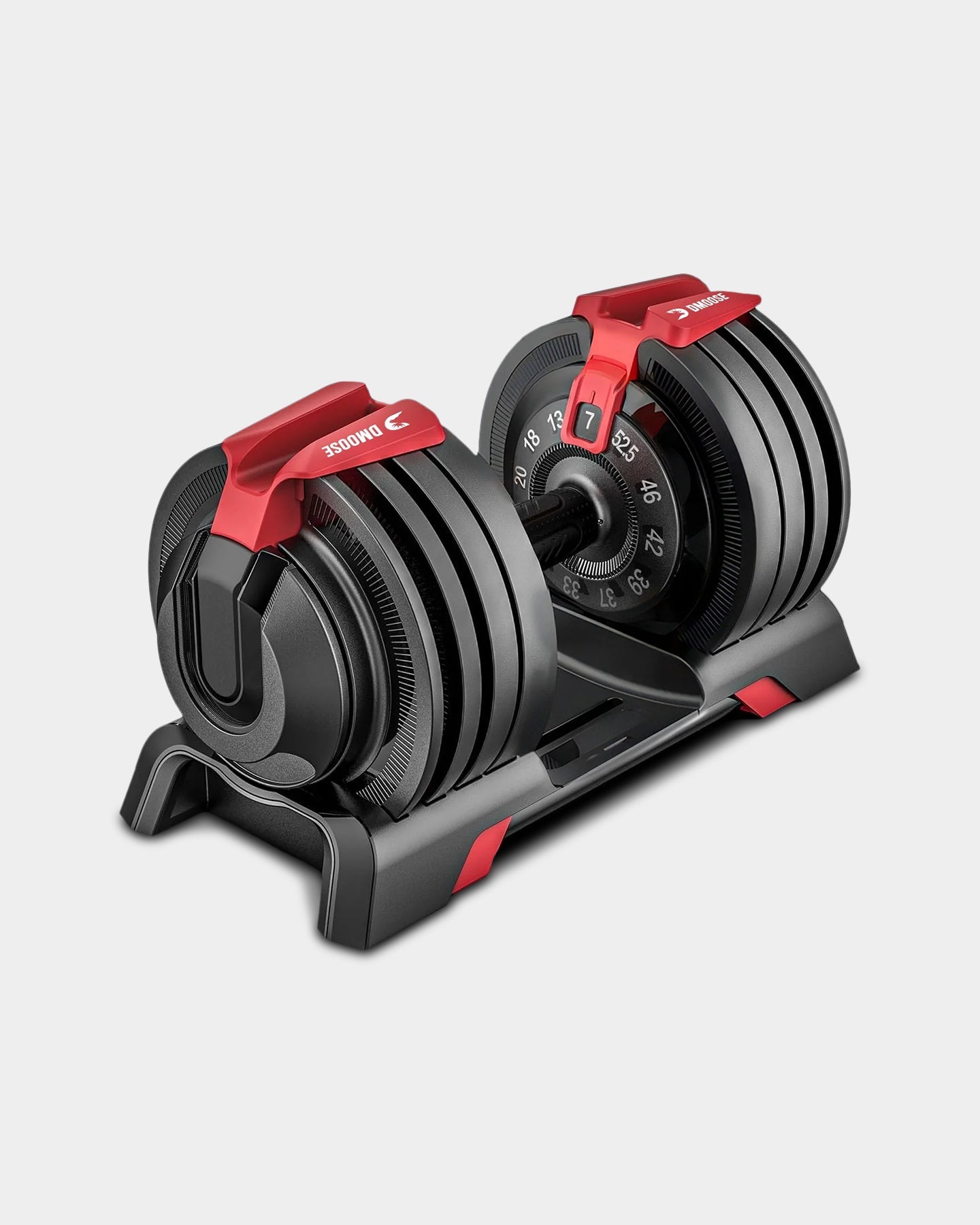 DMOOSE Adjustable Dumbbell 52 lbs Single - Bodybuilding.com