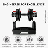 DMOOSE Adjustable Dumbbell 90 lbs Single - Bodybuilding.com