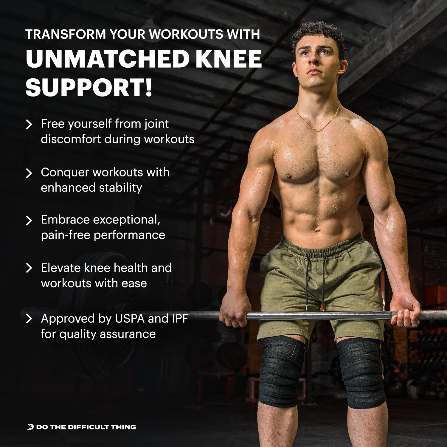 DMOOSE Knee Wraps Pair - Bodybuilding.com