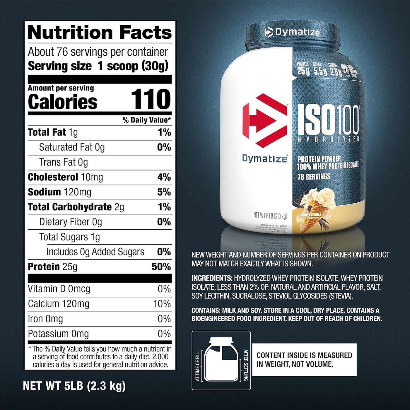 Dymatize ISO 100 Hydrolized Protein Powder - Bodybuilding.com