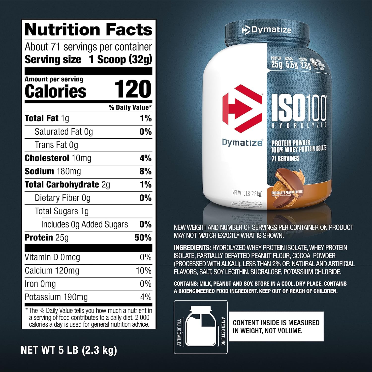 Dymatize Iso 100 Hydrolized Protein Powder - Bodybuilding.com