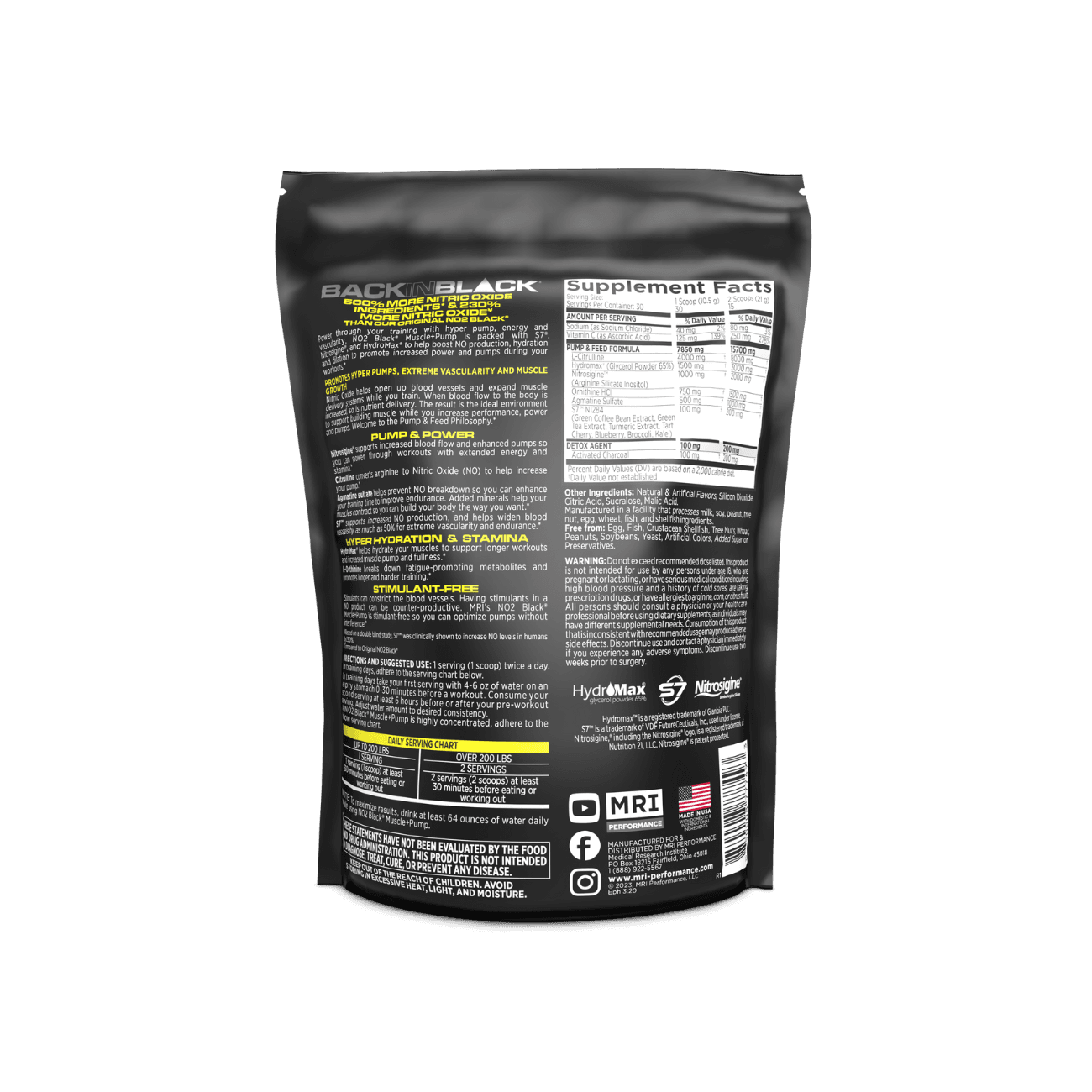 MRI Performance NO2 Black