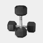 Epic Fitness Rubber Hex Coated Dumbbells - Bodybuilding.com