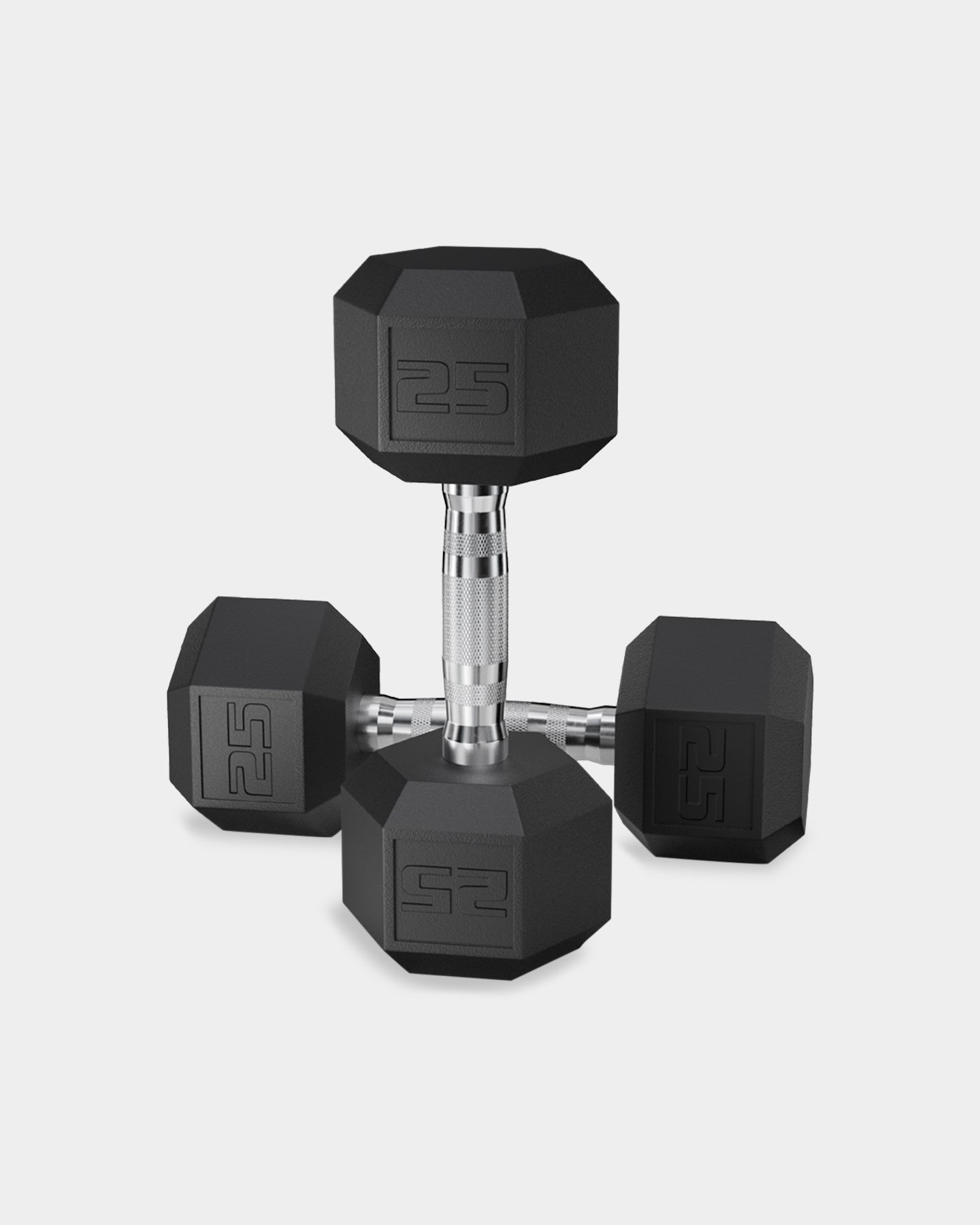 Epic Fitness Rubber Hex Coated Dumbbells - Bodybuilding.com