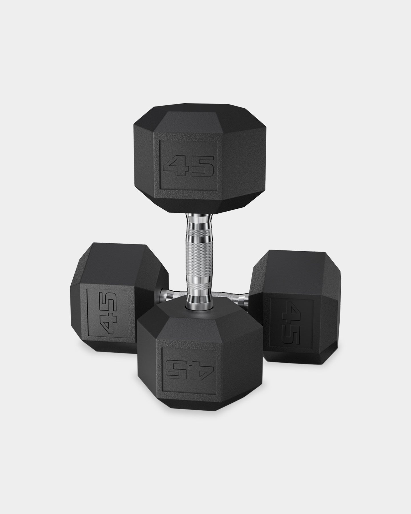 Epic Fitness Rubber Hex Coated Dumbbells - Bodybuilding.com