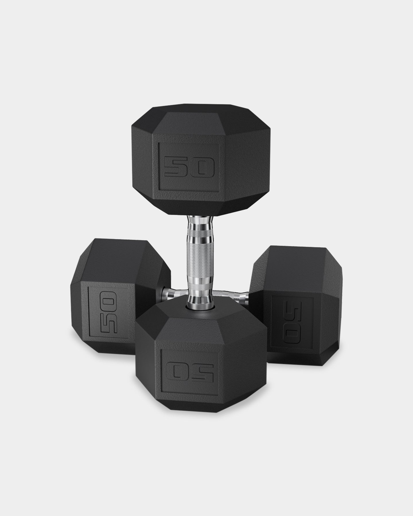 Epic Fitness Rubber Hex Coated Dumbbells - Bodybuilding.com