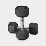 Epic Fitness Rubber Hex Coated Dumbbells - Bodybuilding.com