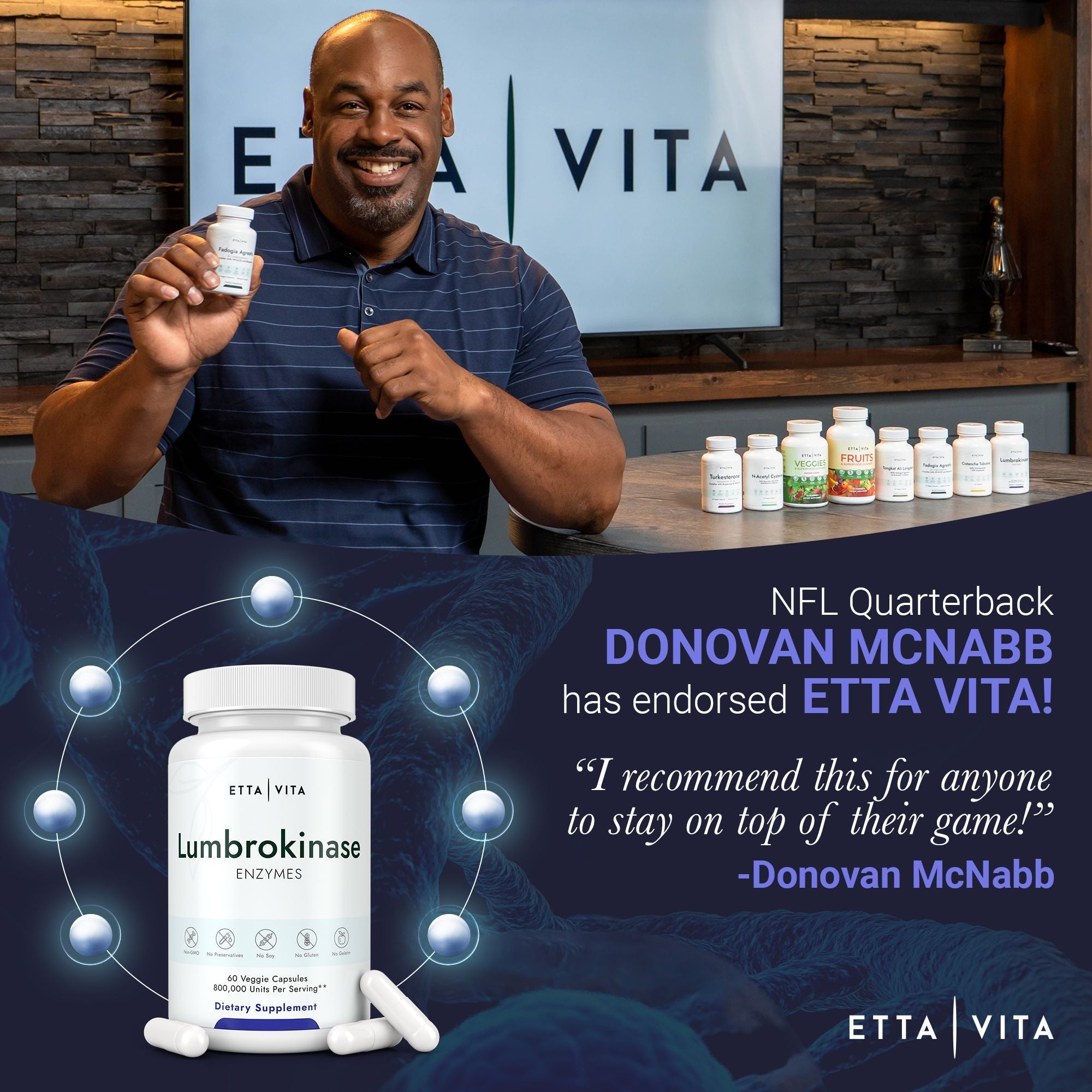 Etta Vita Lumbrokinase Capsules - Bodybuilding.com