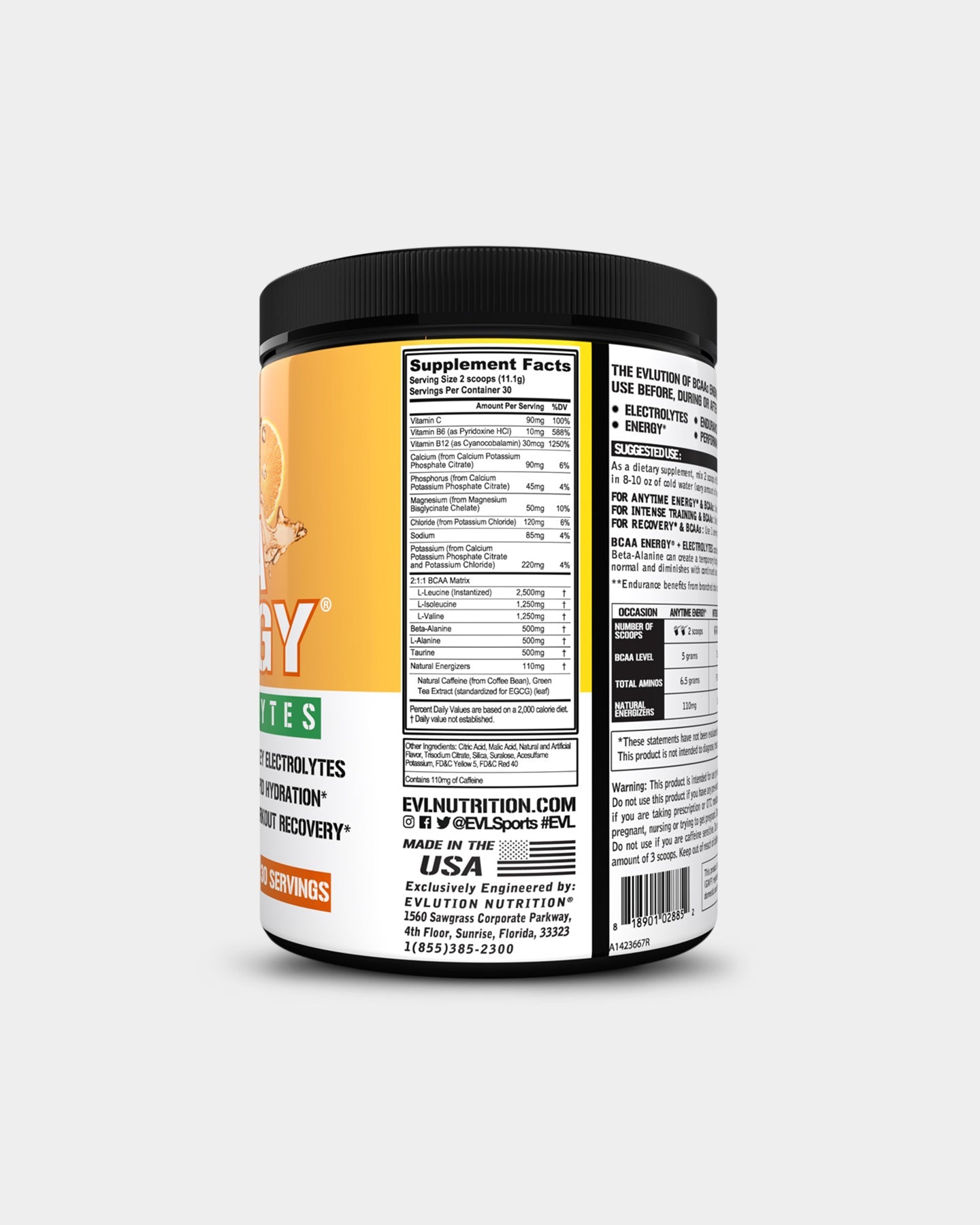 EVLUTION NUTRITION BCAA Energy + Electrolytes - Bodybuilding.com