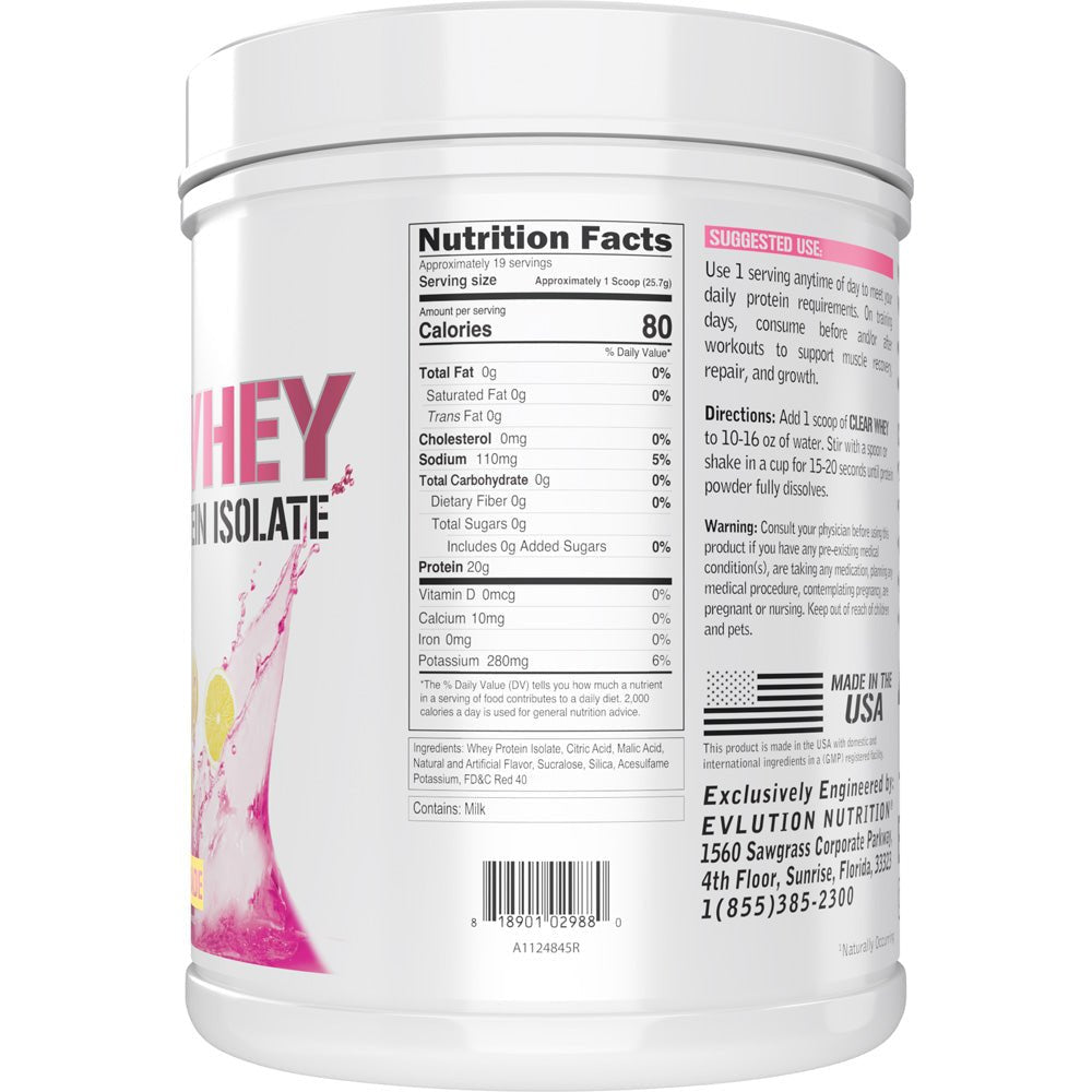 EVLUTION NUTRITION ClearWhey - Bodybuilding.com