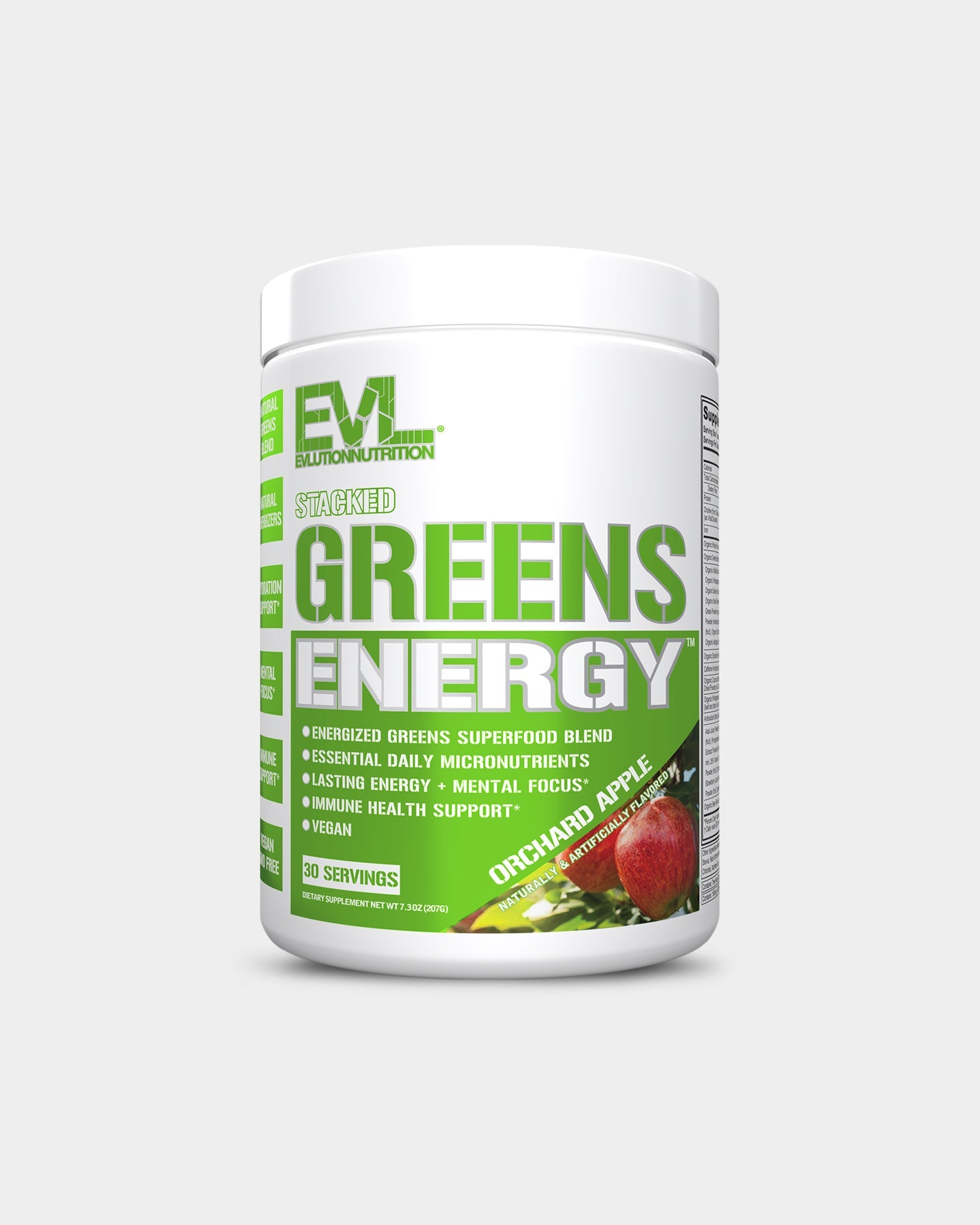 EVLUTION NUTRITION Stacked Greens Energy - Bodybuilding.com