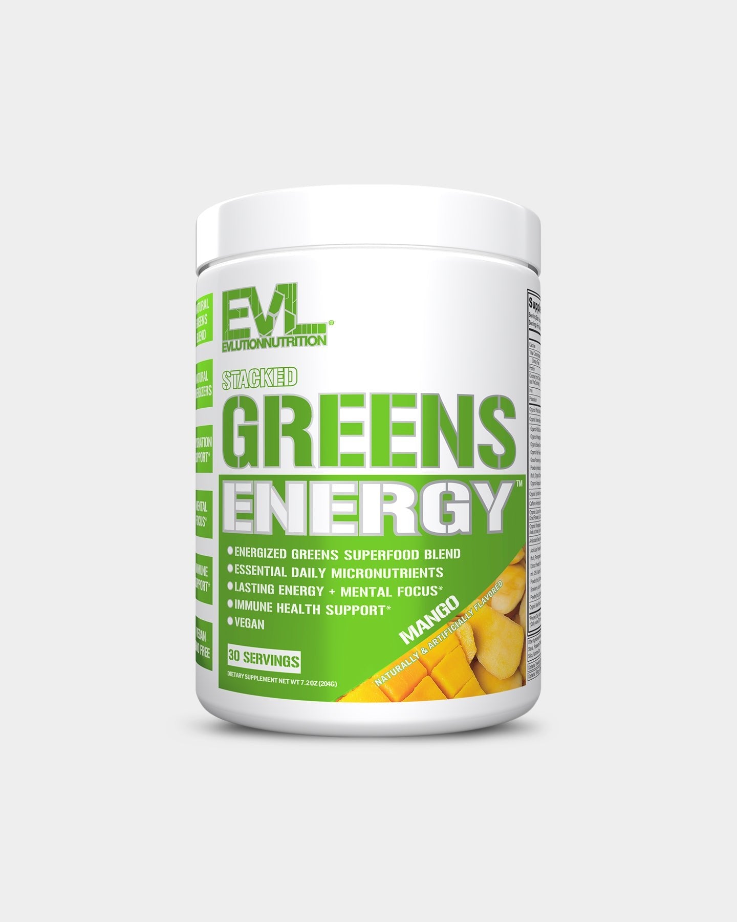 EVLUTION NUTRITION Stacked Greens Energy - Bodybuilding.com