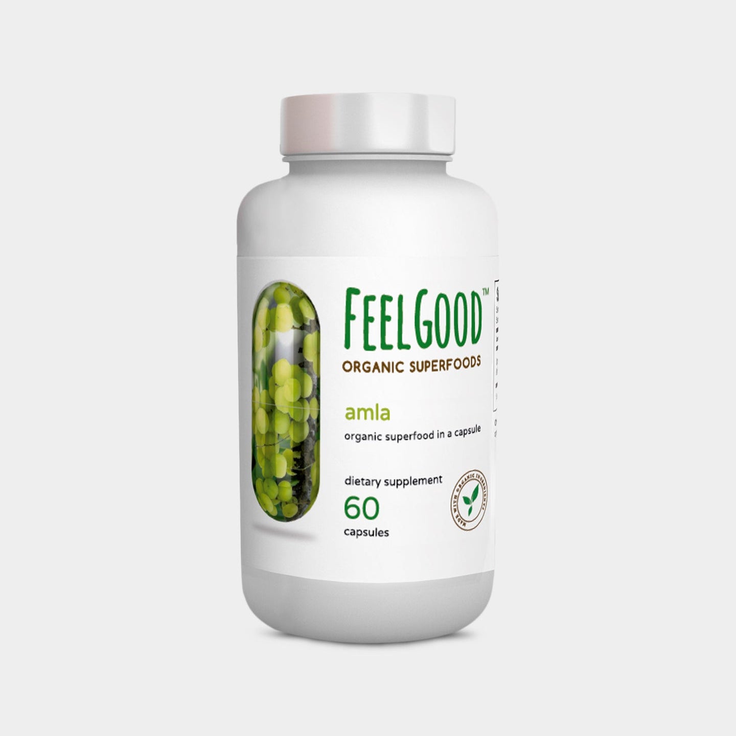 Feel Good Organic Superfoods AMLA Capsules - Bodybuilding.com