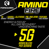 Forzagen Amino Fire Essential BCAAs + Pre Workout Energy - Bodybuilding.com