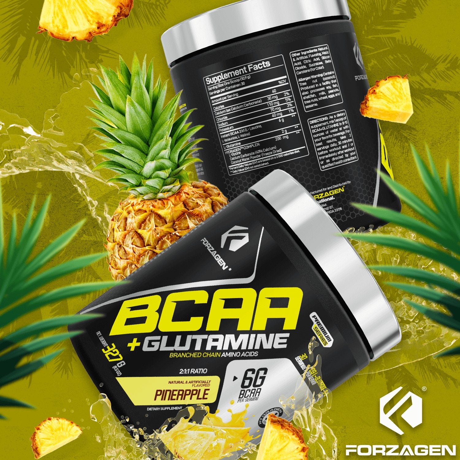 Forzagen BCAA'S + Glutamine with Hydragen Complex - Bodybuilding.com