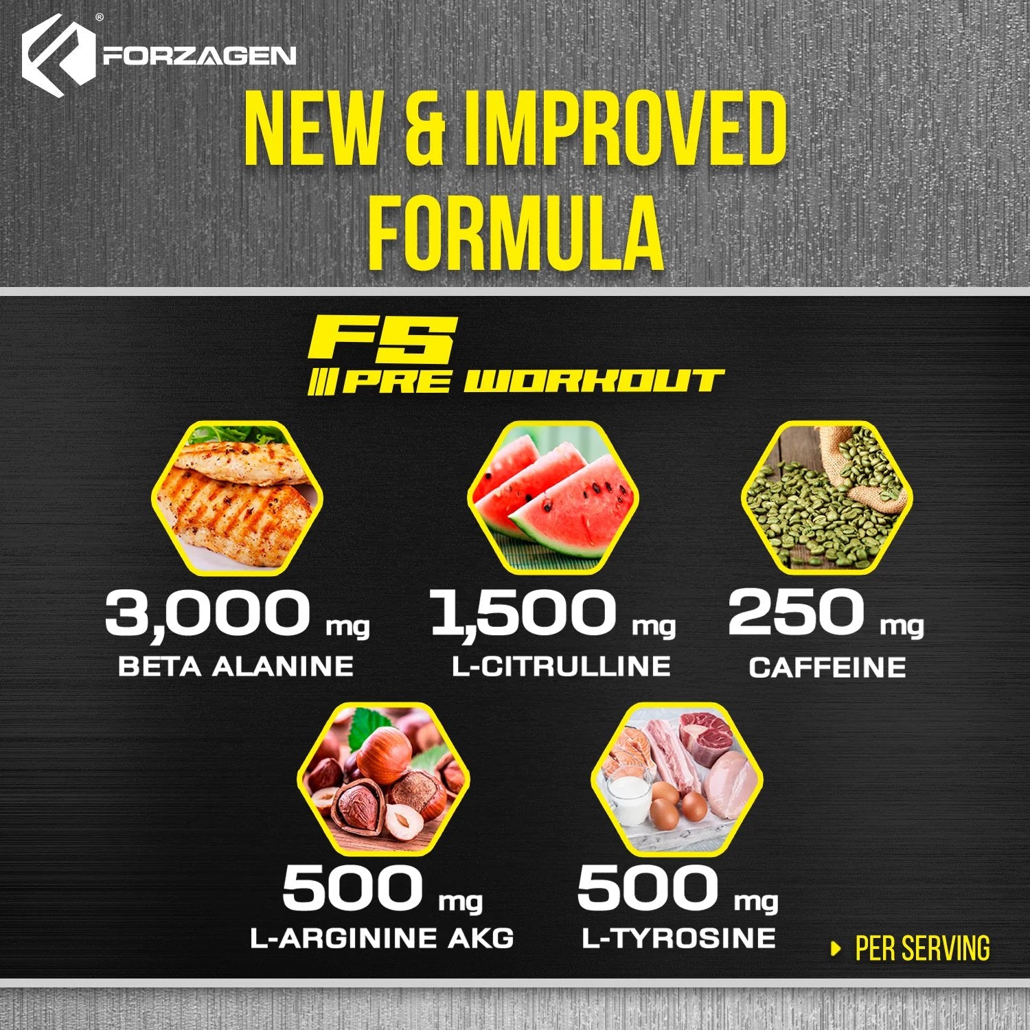 Forzagen F5 Pre - Workout - Bodybuilding.com