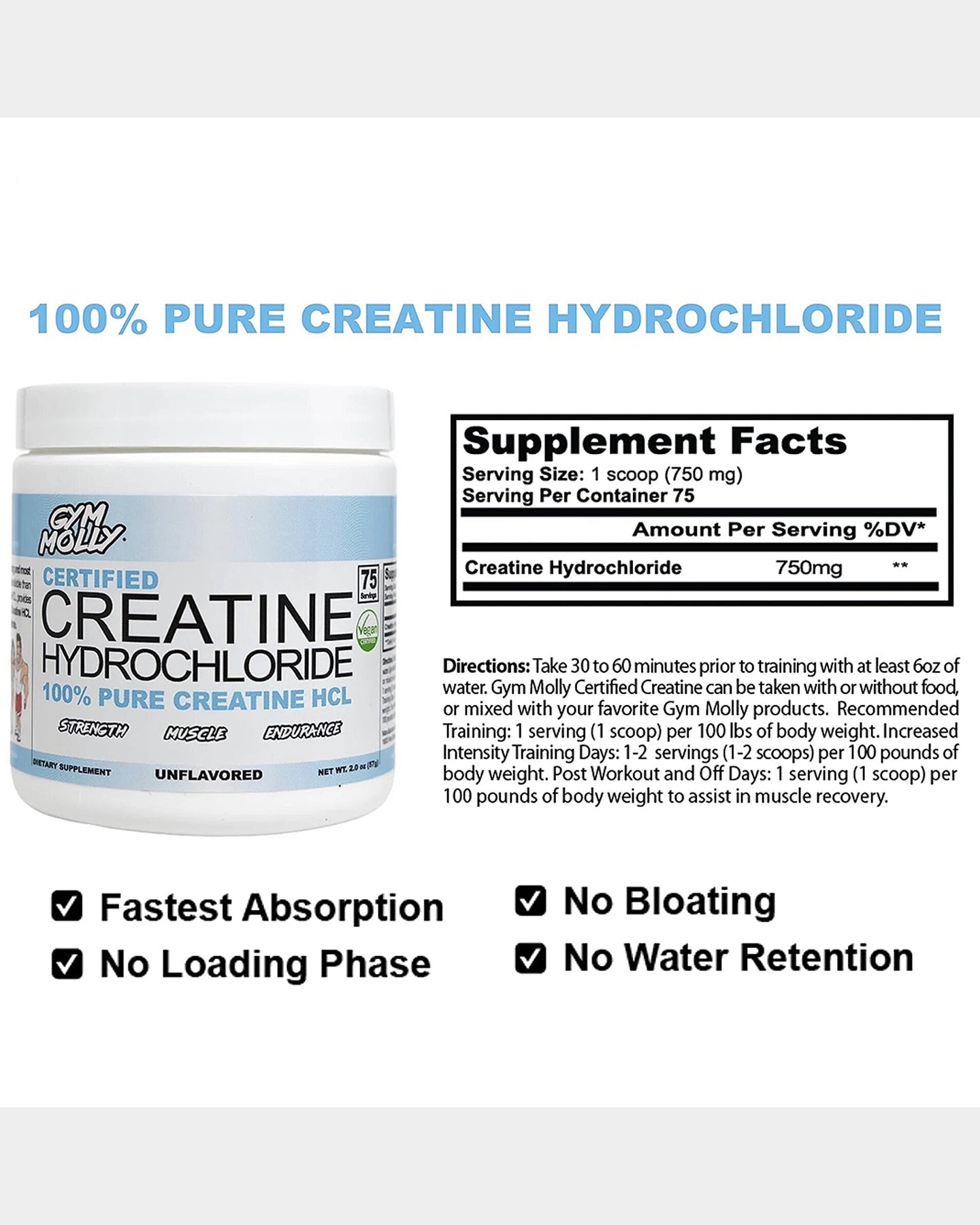 Gym Molly Creatine HCL - Bodybuilding.com