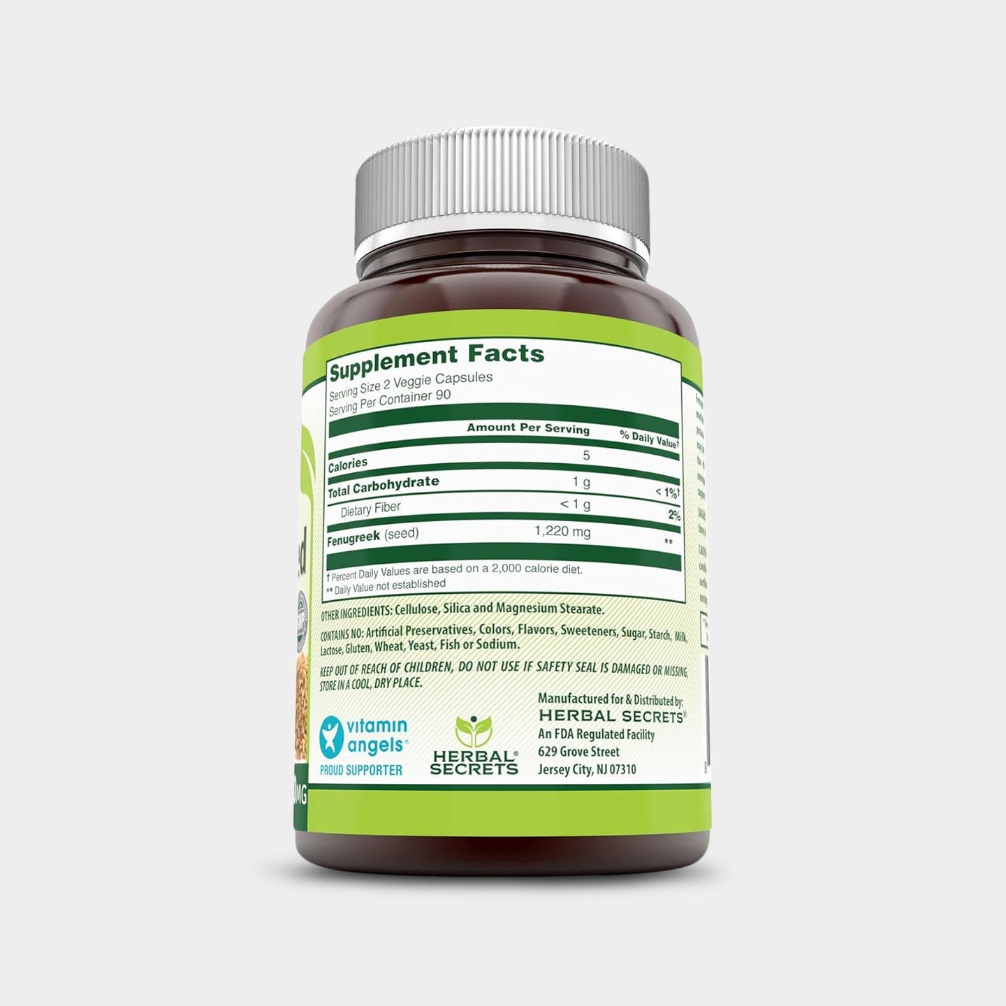 Herbal Secrets Fenugreek Seed 610mg - Bodybuilding.com