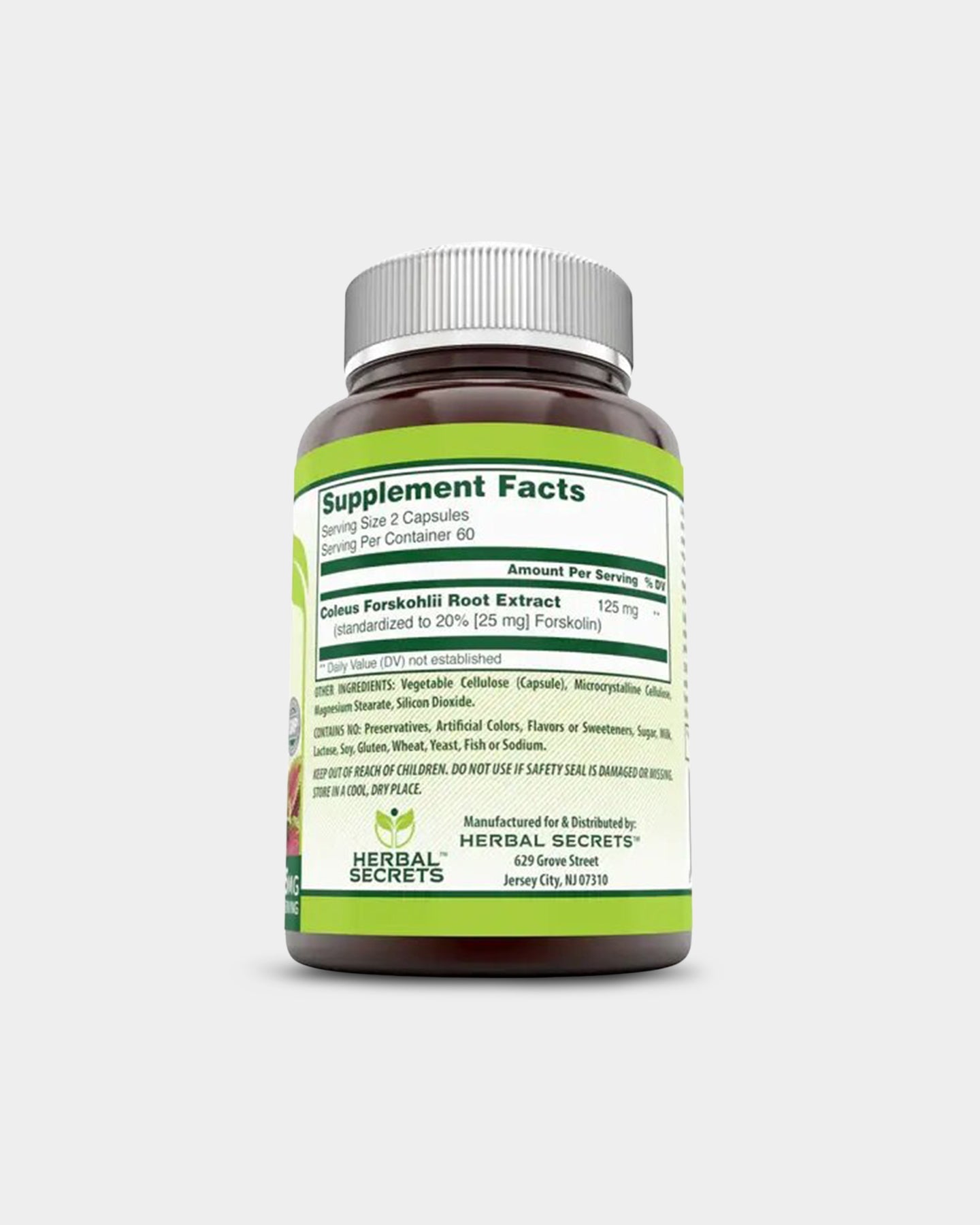 Herbal Secrets Forskolin 125mg - Bodybuilding.com