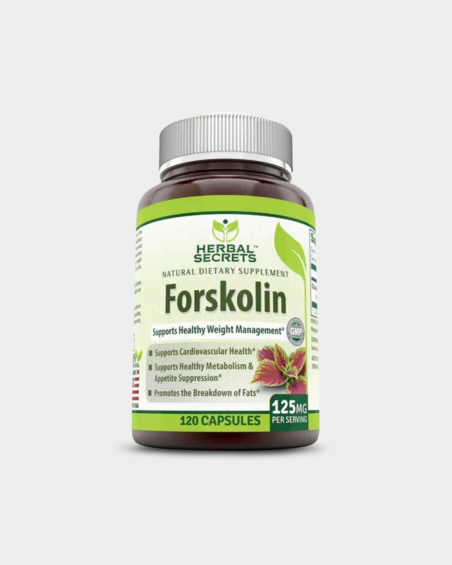 Herbal Secrets Forskolin 125mg - Bodybuilding.com