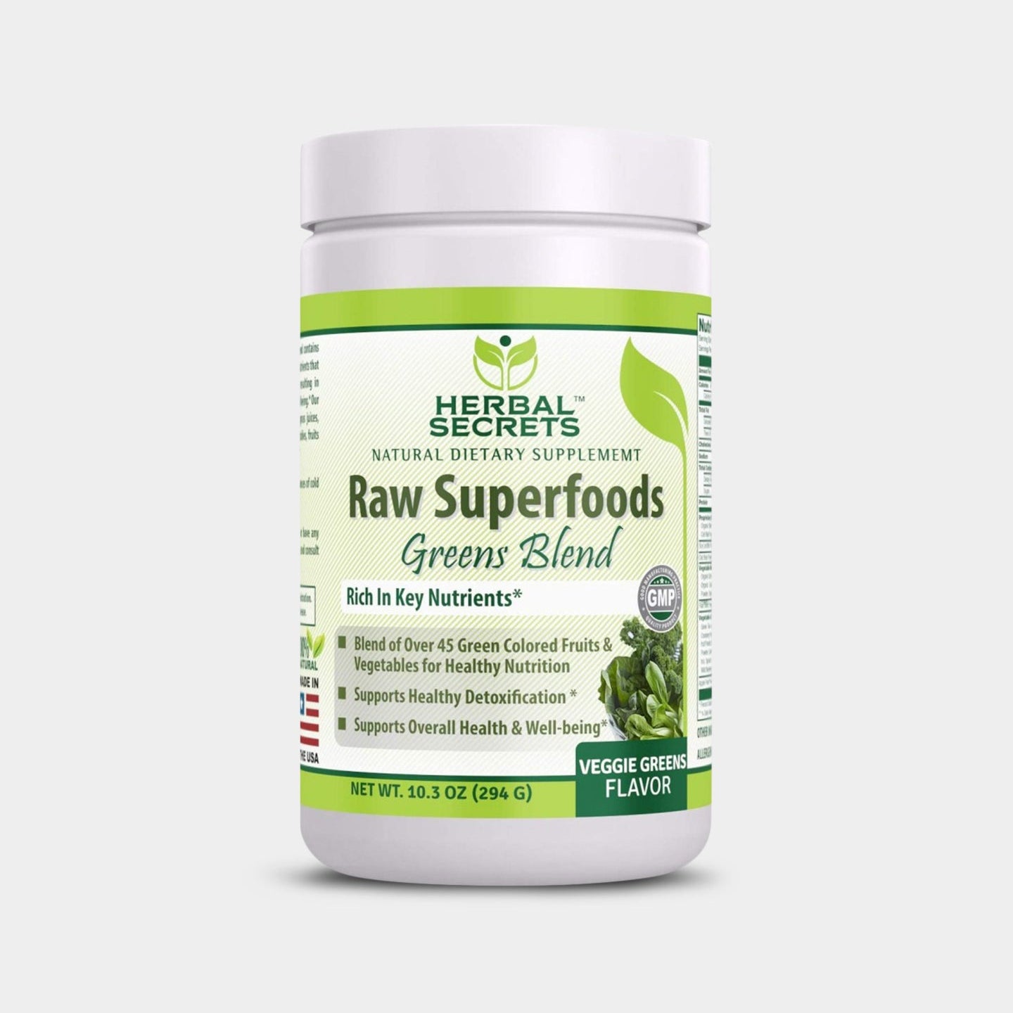 Herbal Secrets Raw Superfoods - Greens Blend - Bodybuilding.com